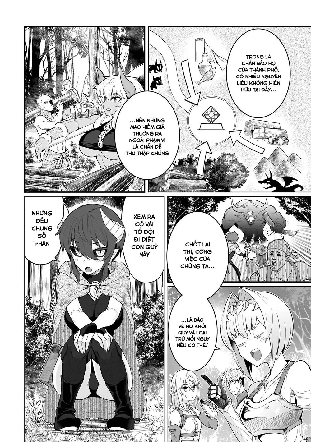 HentaiVN.net - Ảnh 3 - Hẹn hò cùng hắc thuật sư [Dark Summoner to Dekiteiru; I'm dating a Dark Summoner] - Chap 8