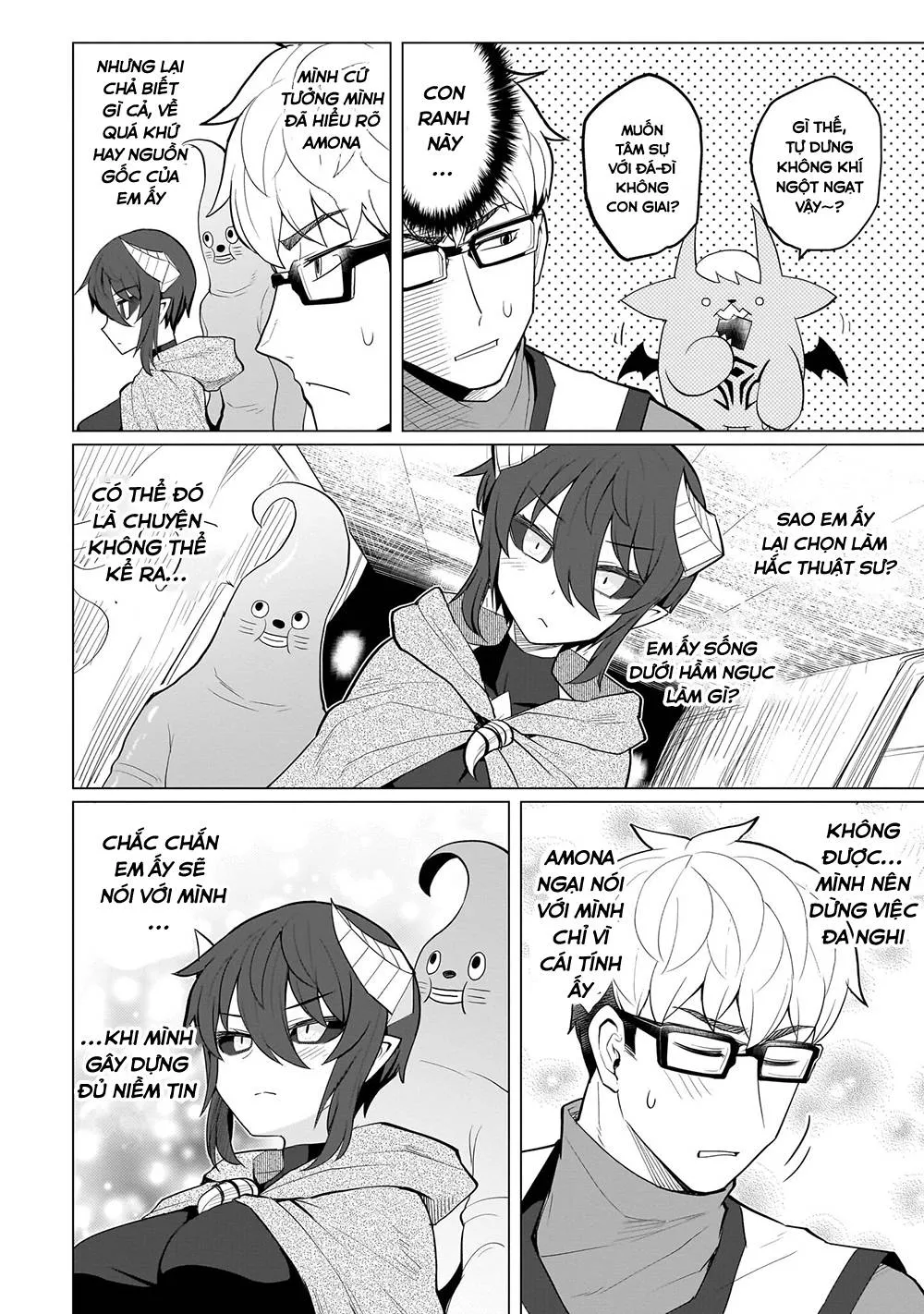 HentaiVN.net - Ảnh 5 - Hẹn hò cùng hắc thuật sư [Dark Summoner to Dekiteiru; I'm dating a Dark Summoner] - Chap 16