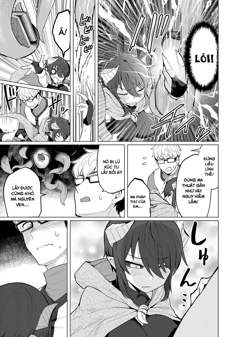 HentaiVN.net - Ảnh 8 - Hẹn hò cùng hắc thuật sư [Dark Summoner to Dekiteiru; I'm dating a Dark Summoner] - Chap 16
