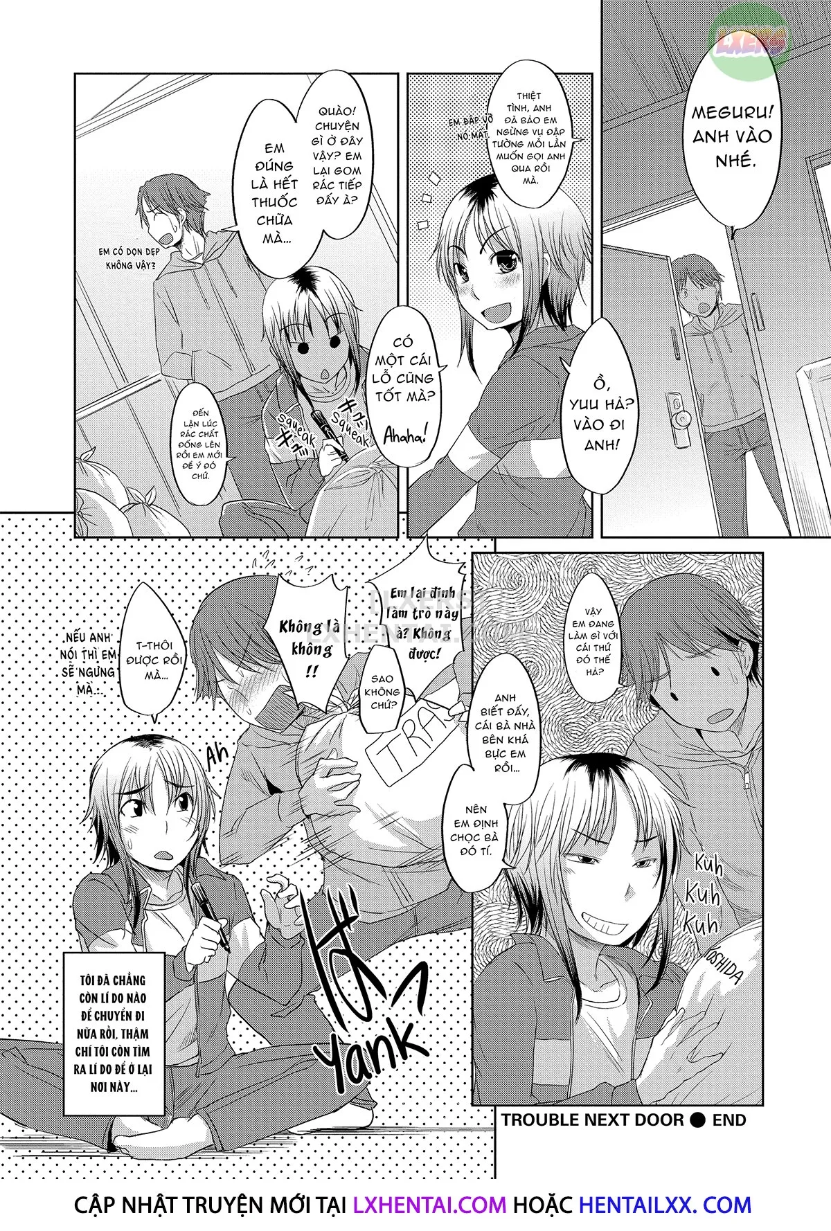 HentaiVN.net - Ảnh 20 - Những cô gái mông đào - Chap 10 - Trouble Next Door