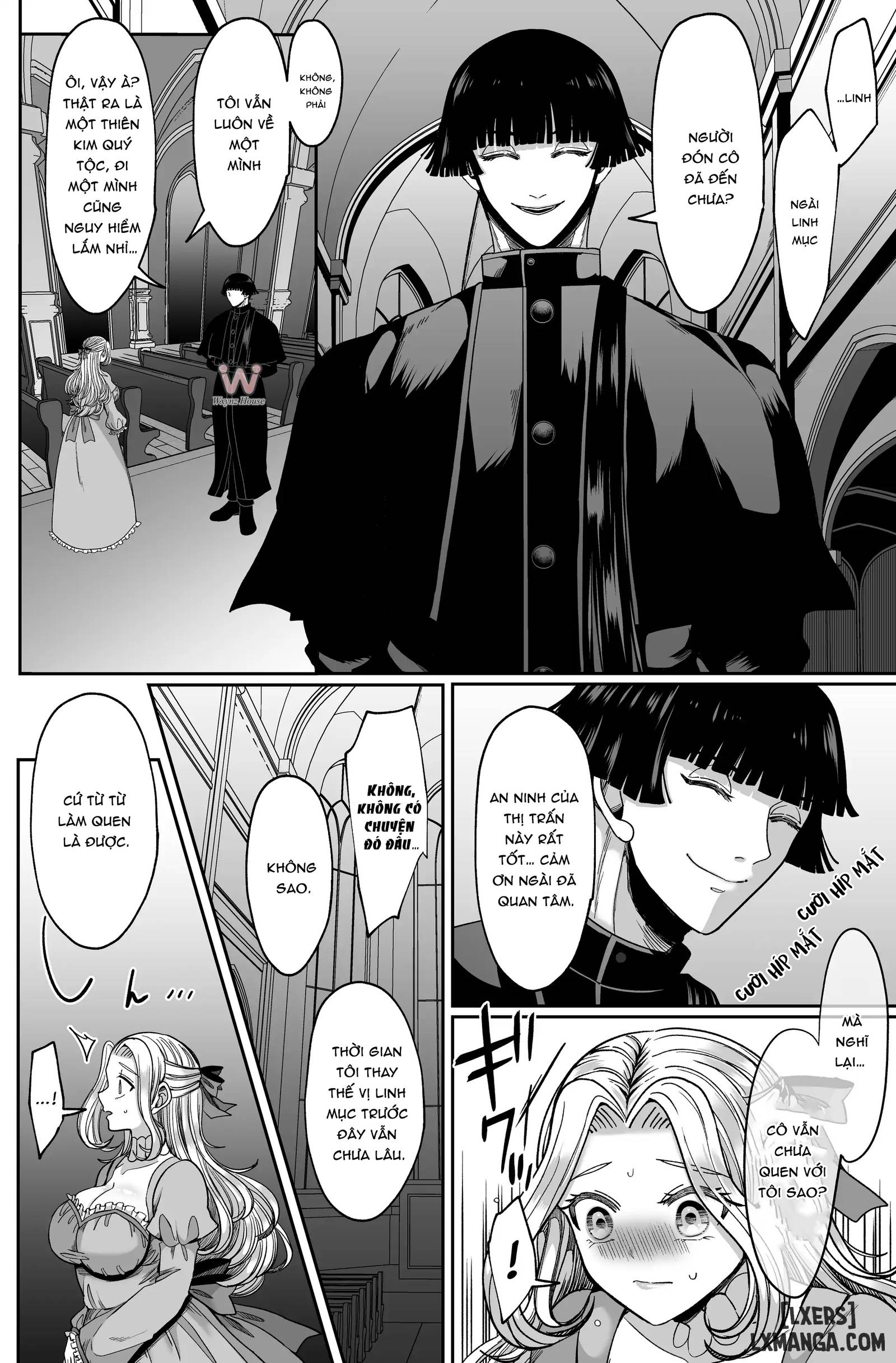 HentaiVN.net - Ảnh 15 - [ R18 ] Vị Linh Mục Yandere - chap 1