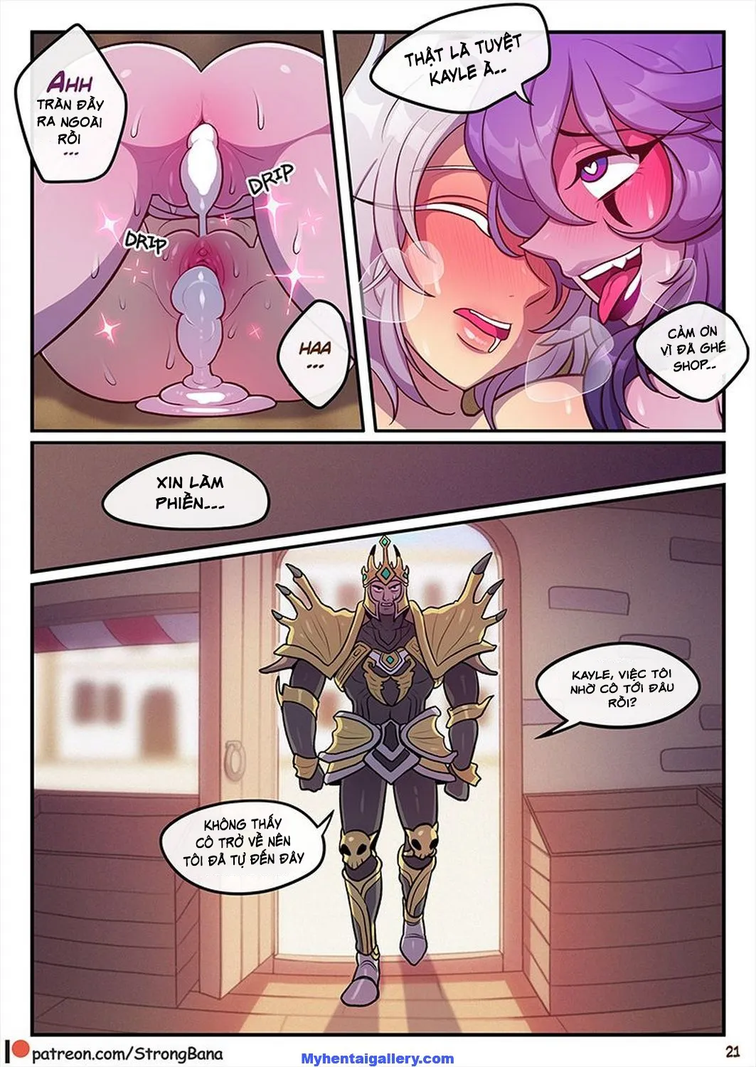 HentaiVN.net - Ảnh 21 - Tiệm Bánh Mì Của Morgana [Sinful Succulence] - Oneshot