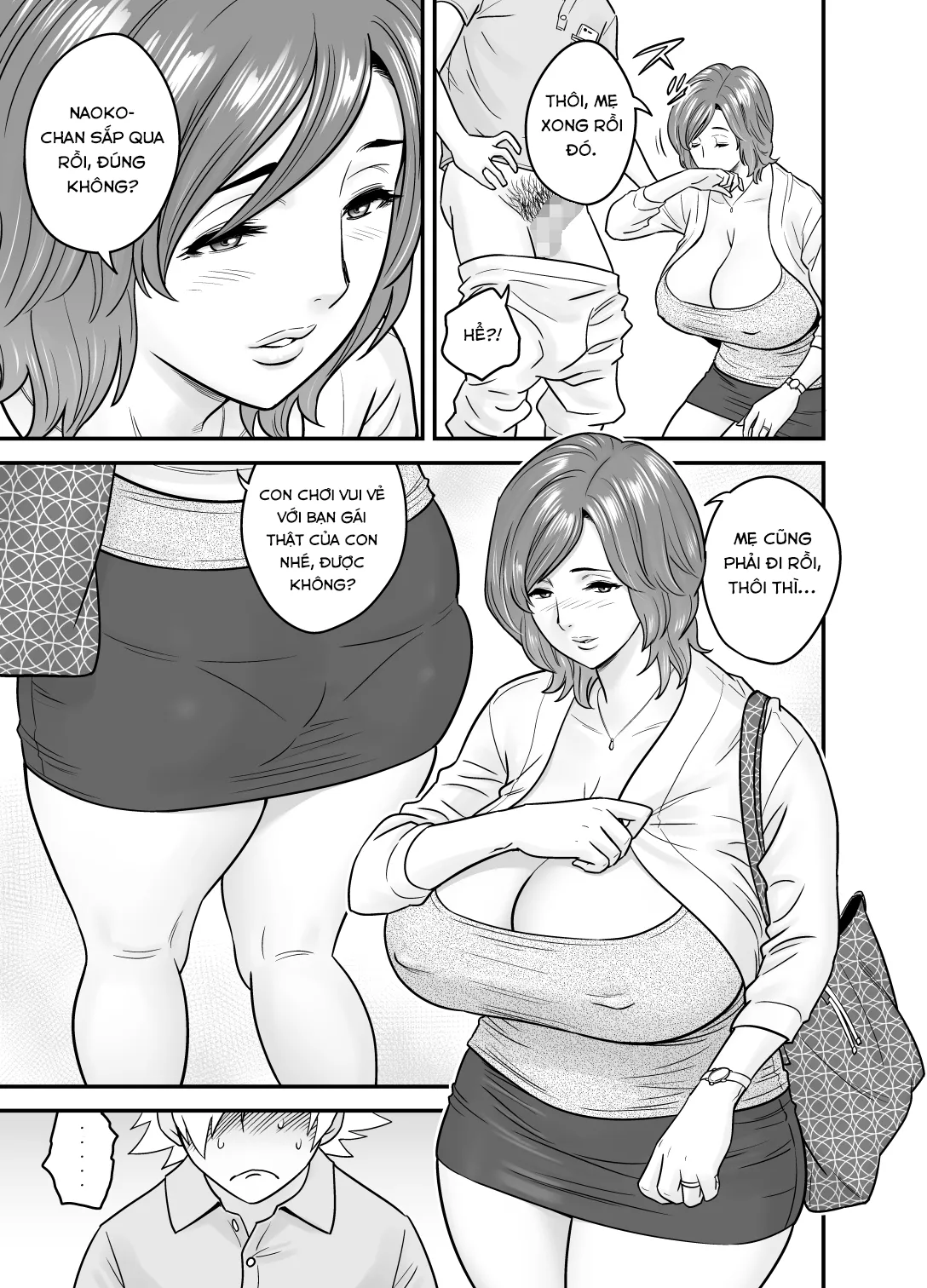 HentaiVN.net - Ảnh 6 - Mẹ Yêu Lại Đến Rồi [Mama Came Over Again] - Oneshot Thôi