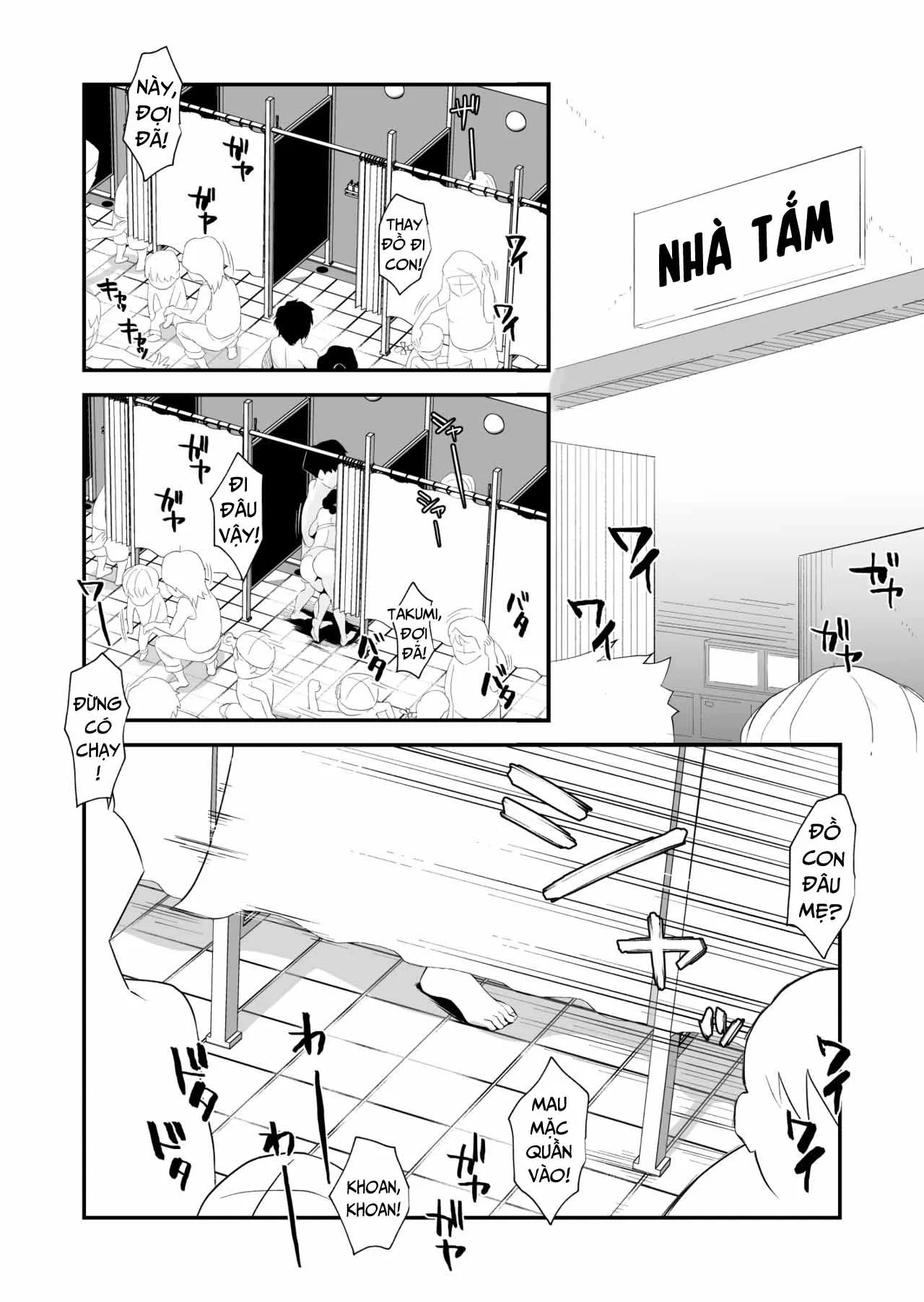 HentaiVN.net - Ảnh 25 - Oh! Mother’s Particulars! [Ano! Okaa-San No Shousai ~Onsen Ryokou Hen~] - Chap 2 - Public Swimming Pool
