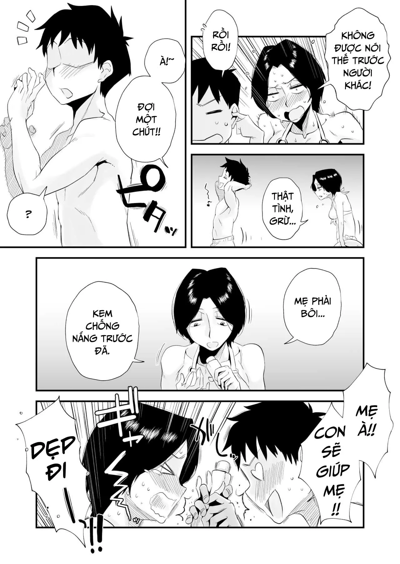 HentaiVN.net - Ảnh 6 - Oh! Mother’s Particulars! [Ano! Okaa-San No Shousai ~Onsen Ryokou Hen~] - Chap 2 - Public Swimming Pool