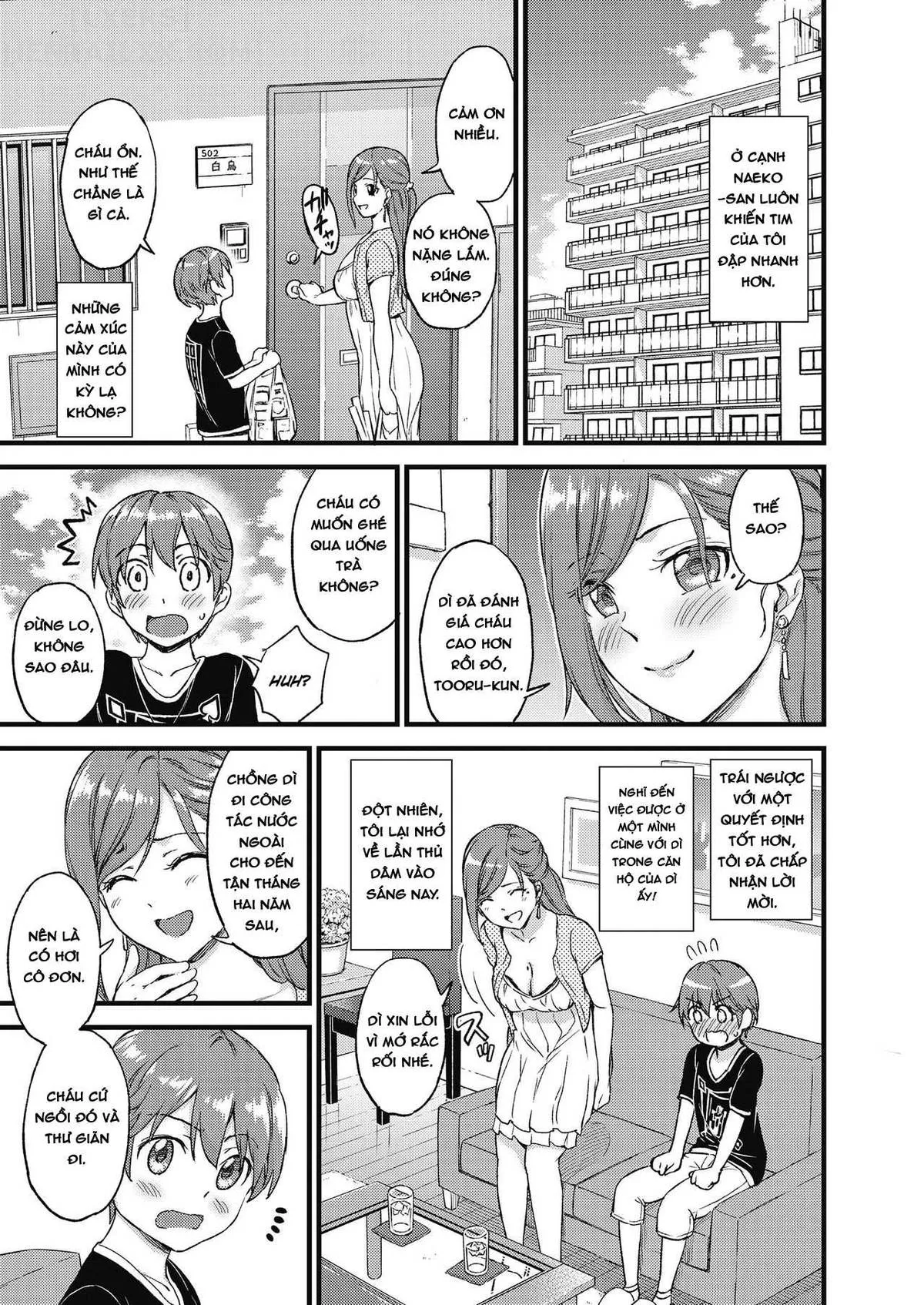 HentaiVN.net - Ảnh 11 - Oppai na Natsuyasumi [The Summer Break of Boobs] - Chap 1