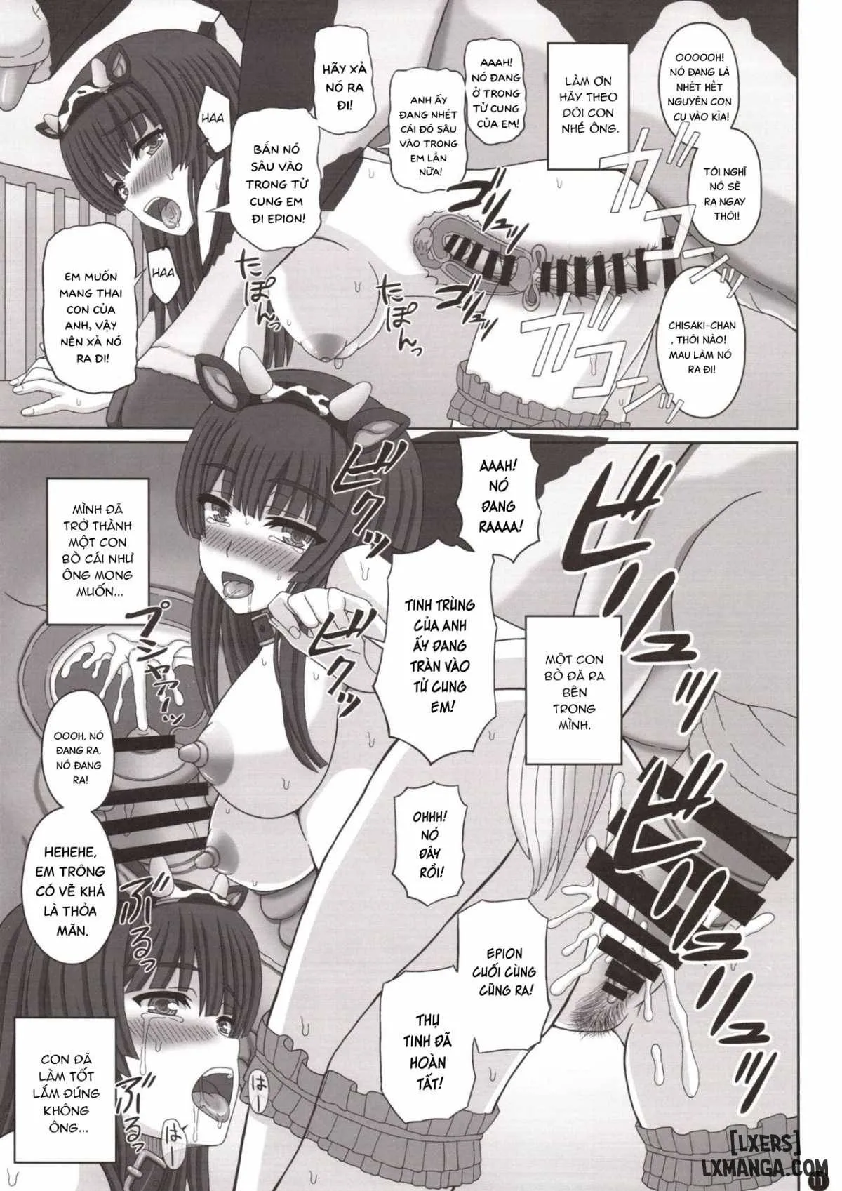 HentaiVN.net - Ảnh 10 - Kou Hai Reijou -Ushi ni Tanetsuke Koubi Sareru Ojousama - Oneshot