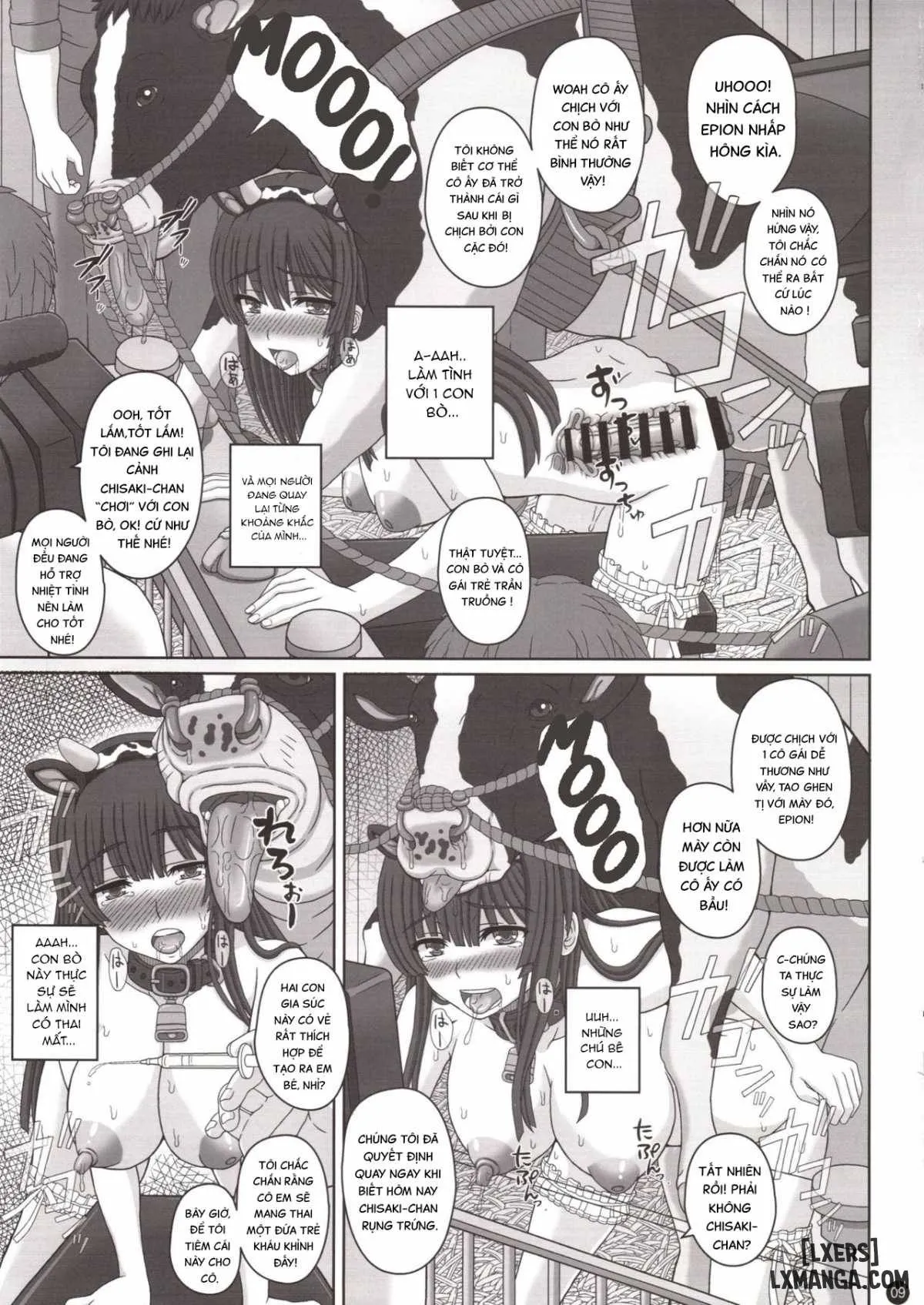 HentaiVN.net - Ảnh 8 - Kou Hai Reijou -Ushi ni Tanetsuke Koubi Sareru Ojousama - Oneshot