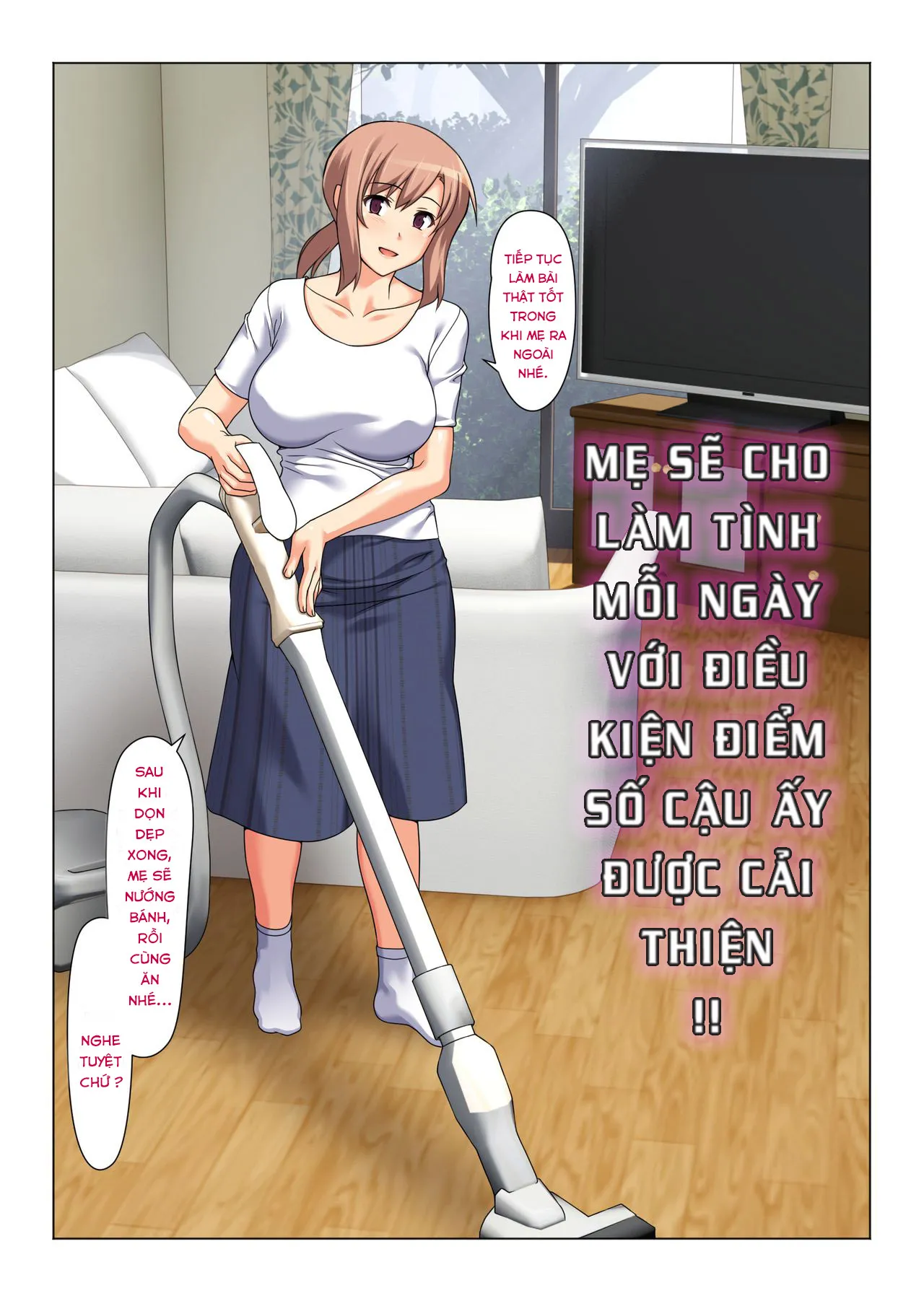 HentaiVN.net - Ảnh 13 - His Mother gets him off every day as long as his grades improve [Seiseki UP o Jouken ni Mainichi Nuite kureru Okaa-san] - Oneshot-1
