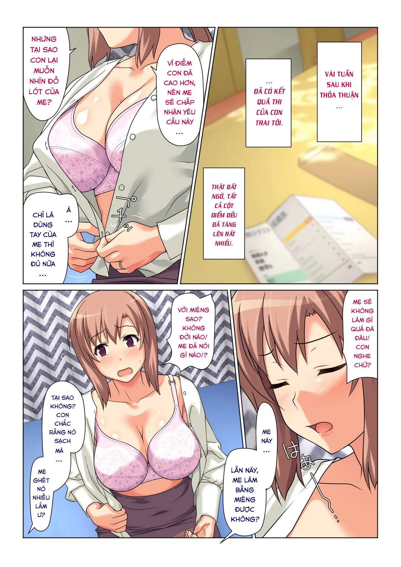 HentaiVN.net - Ảnh 15 - His Mother gets him off every day as long as his grades improve [Seiseki UP o Jouken ni Mainichi Nuite kureru Okaa-san] - Oneshot-1