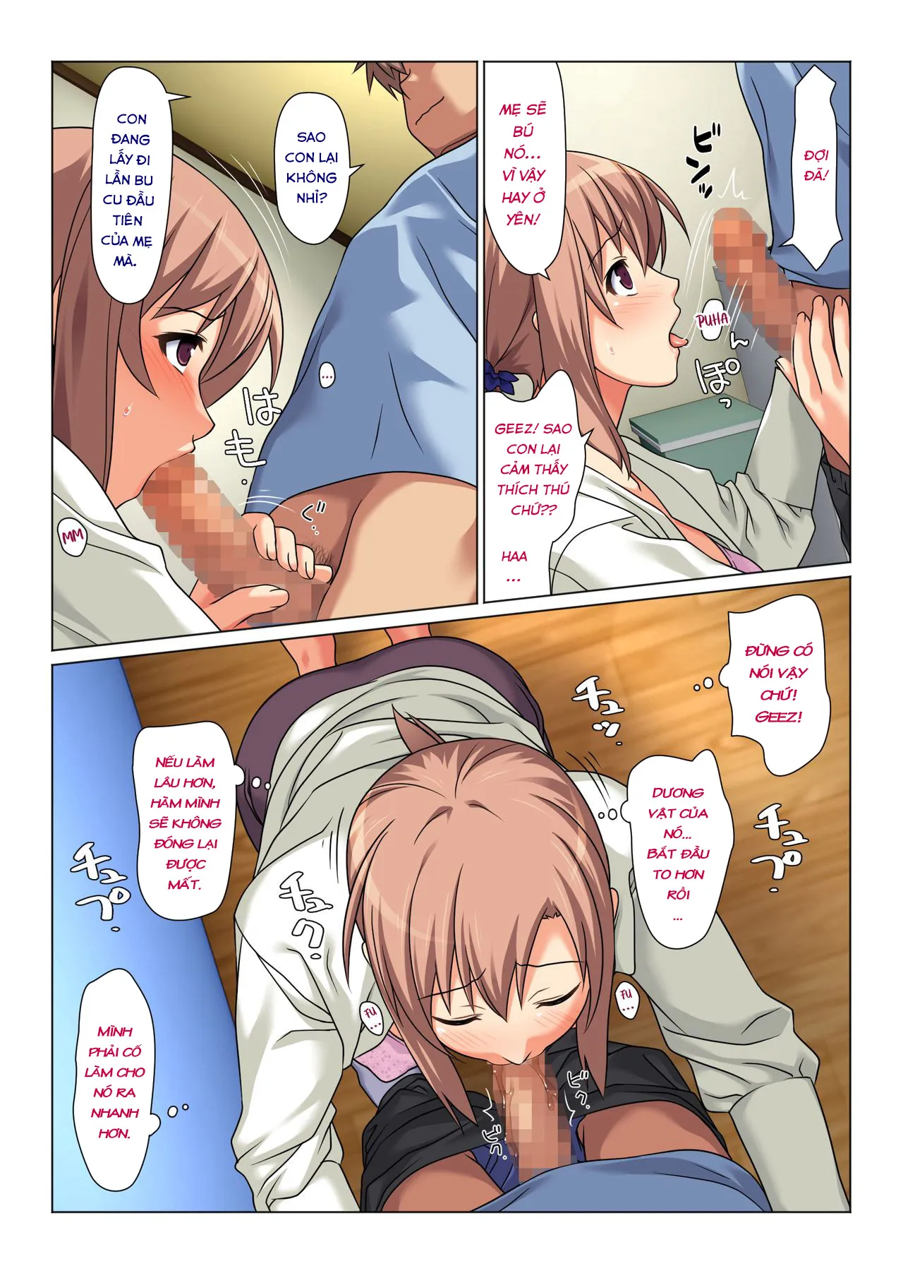 HentaiVN.net - Ảnh 19 - His Mother gets him off every day as long as his grades improve [Seiseki UP o Jouken ni Mainichi Nuite kureru Okaa-san] - Oneshot-1