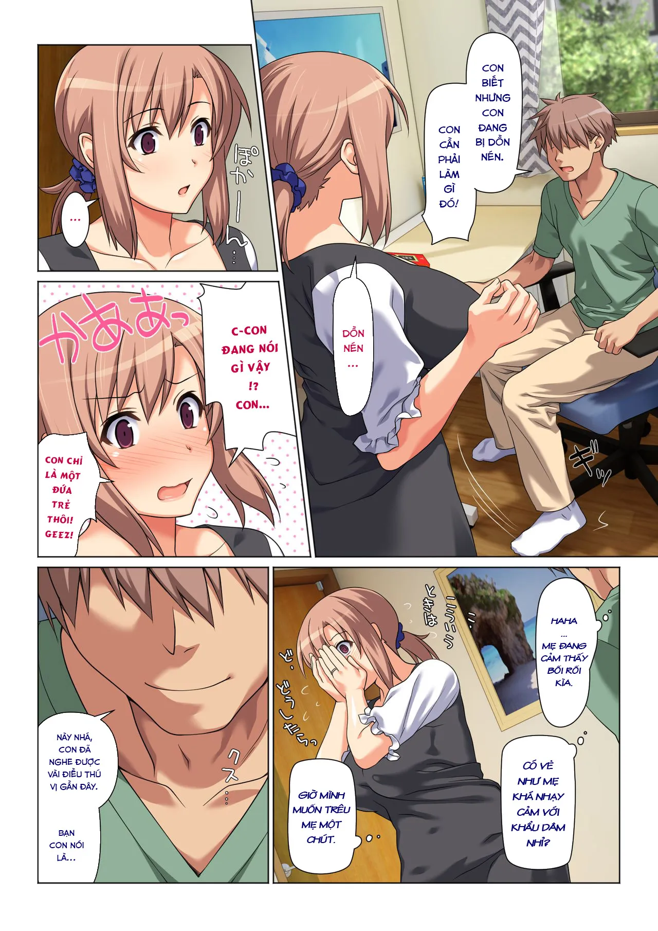 HentaiVN.net - Ảnh 3 - His Mother gets him off every day as long as his grades improve [Seiseki UP o Jouken ni Mainichi Nuite kureru Okaa-san] - Oneshot-1
