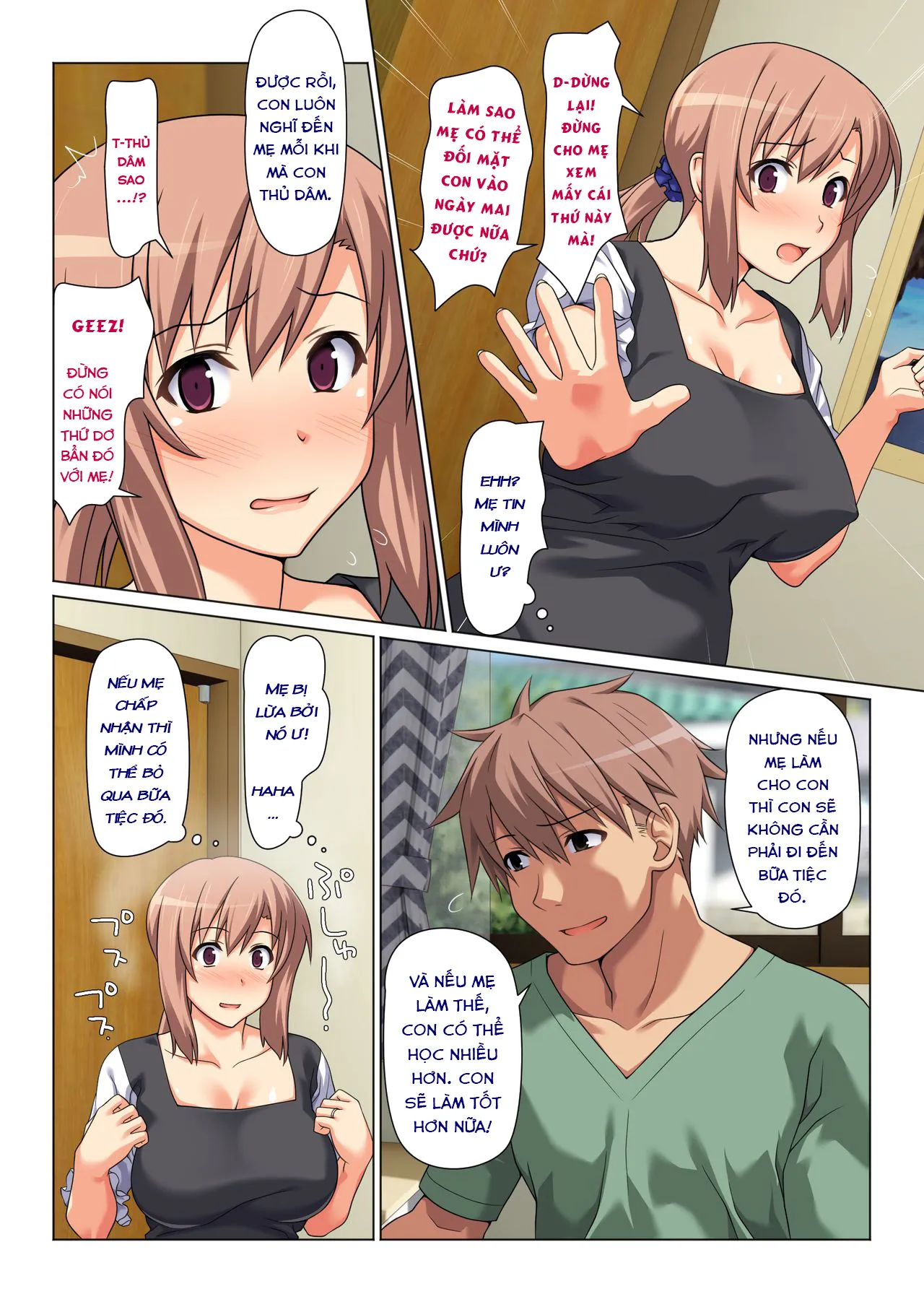 HentaiVN.net - Ảnh 5 - His Mother gets him off every day as long as his grades improve [Seiseki UP o Jouken ni Mainichi Nuite kureru Okaa-san] - Oneshot-1