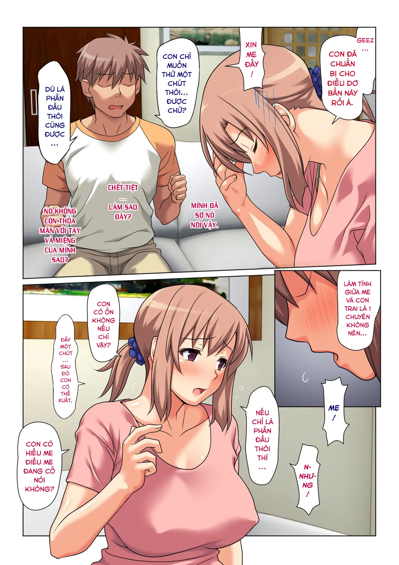 HentaiVN.net - Ảnh 4 - His Mother gets him off every day as long as his grades improve [Seiseki UP o Jouken ni Mainichi Nuite kureru Okaa-san] - Oneshot-2