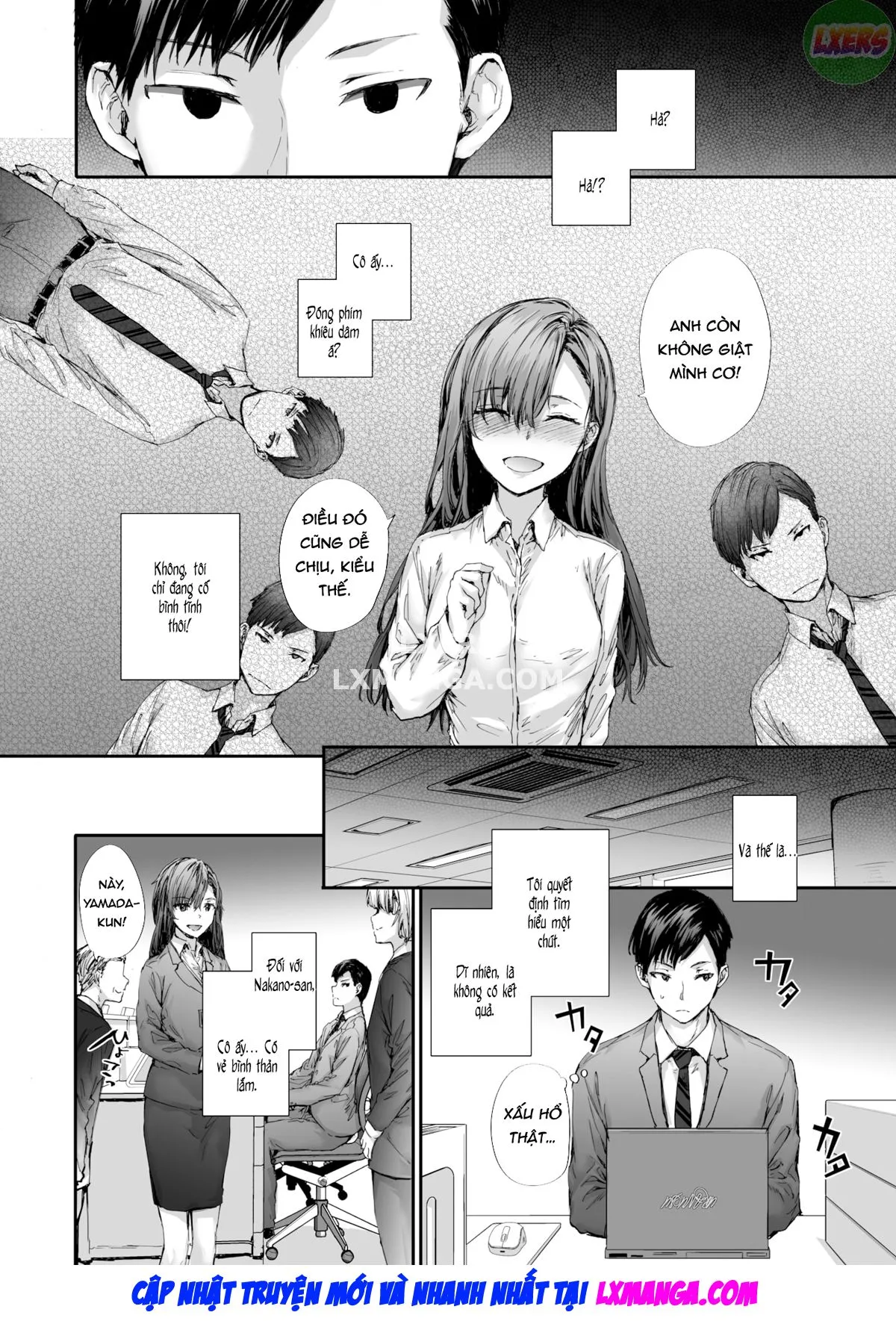 HentaiVN.net - Ảnh 7 - Haken no Nakano-san wa Moto AV Joyuu - Chap 1