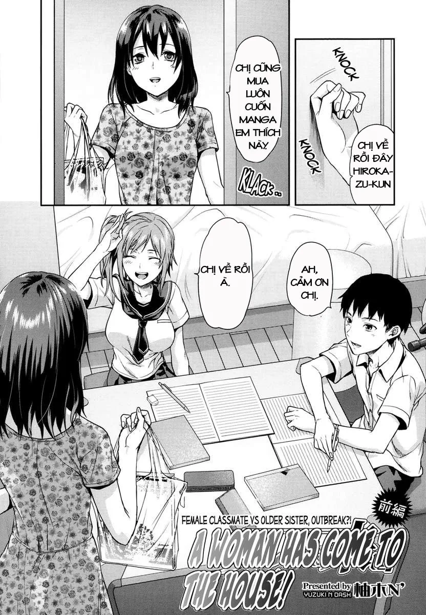 HentaiVN.net - Ảnh 3 - Ane Kyun! ~My Sweet Sweet Elder Sister~ - Chap 1 - A Woman Has Come to The House!