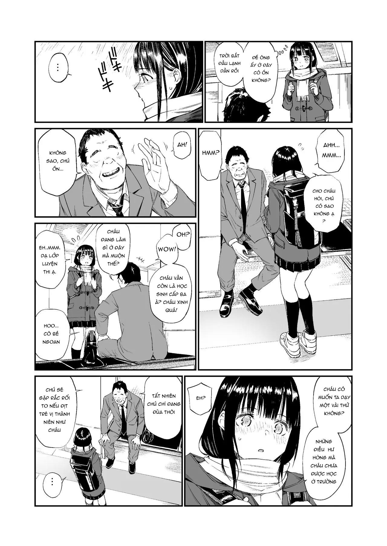 HentaiVN.net - Ảnh 11 - Lỗ lồn của mình được lấp đầy bởi một chú già [Oji-san de umeru Ana] - Oneshot