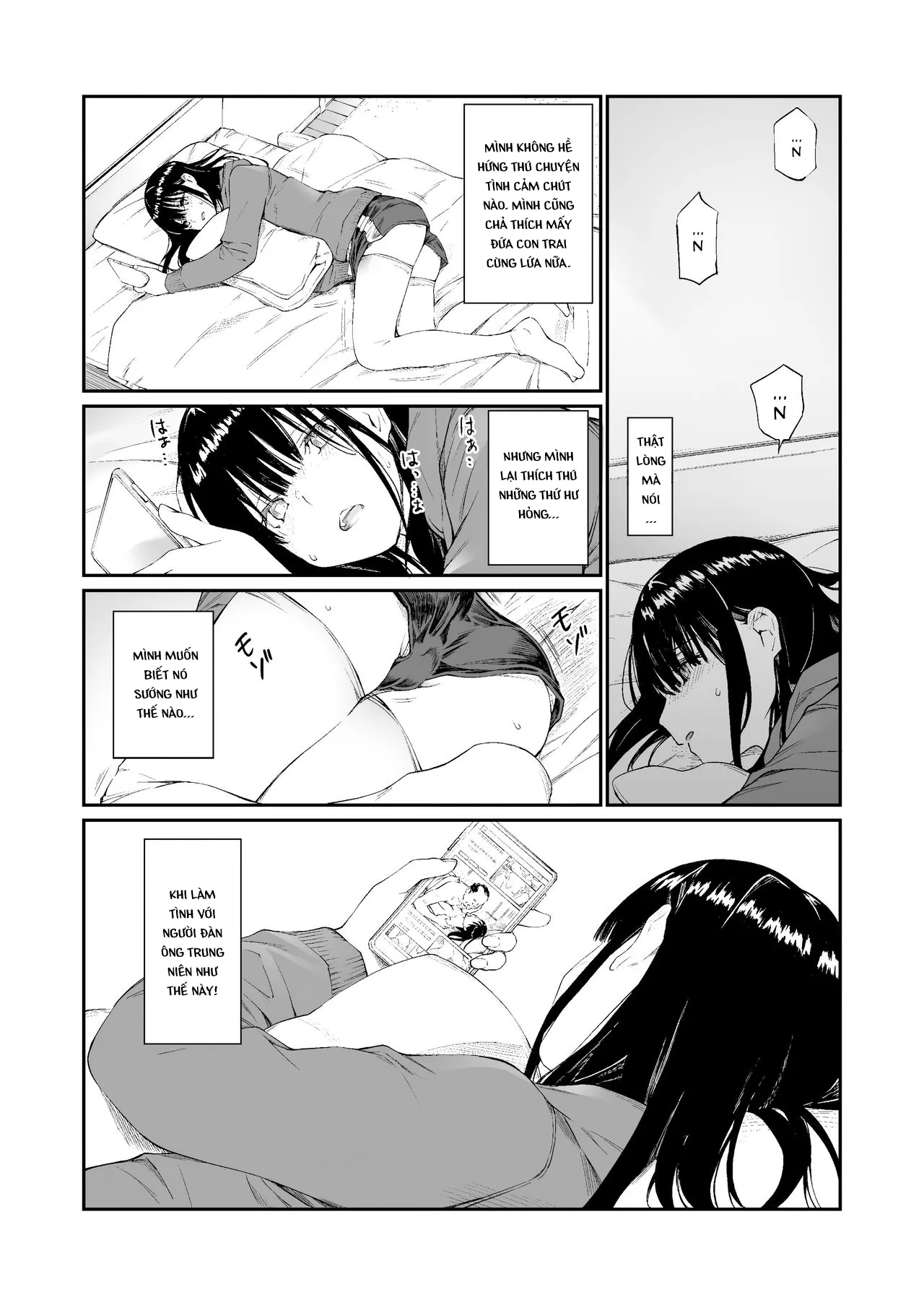 HentaiVN.net - Ảnh 8 - Lỗ lồn của mình được lấp đầy bởi một chú già [Oji-san de umeru Ana] - Oneshot