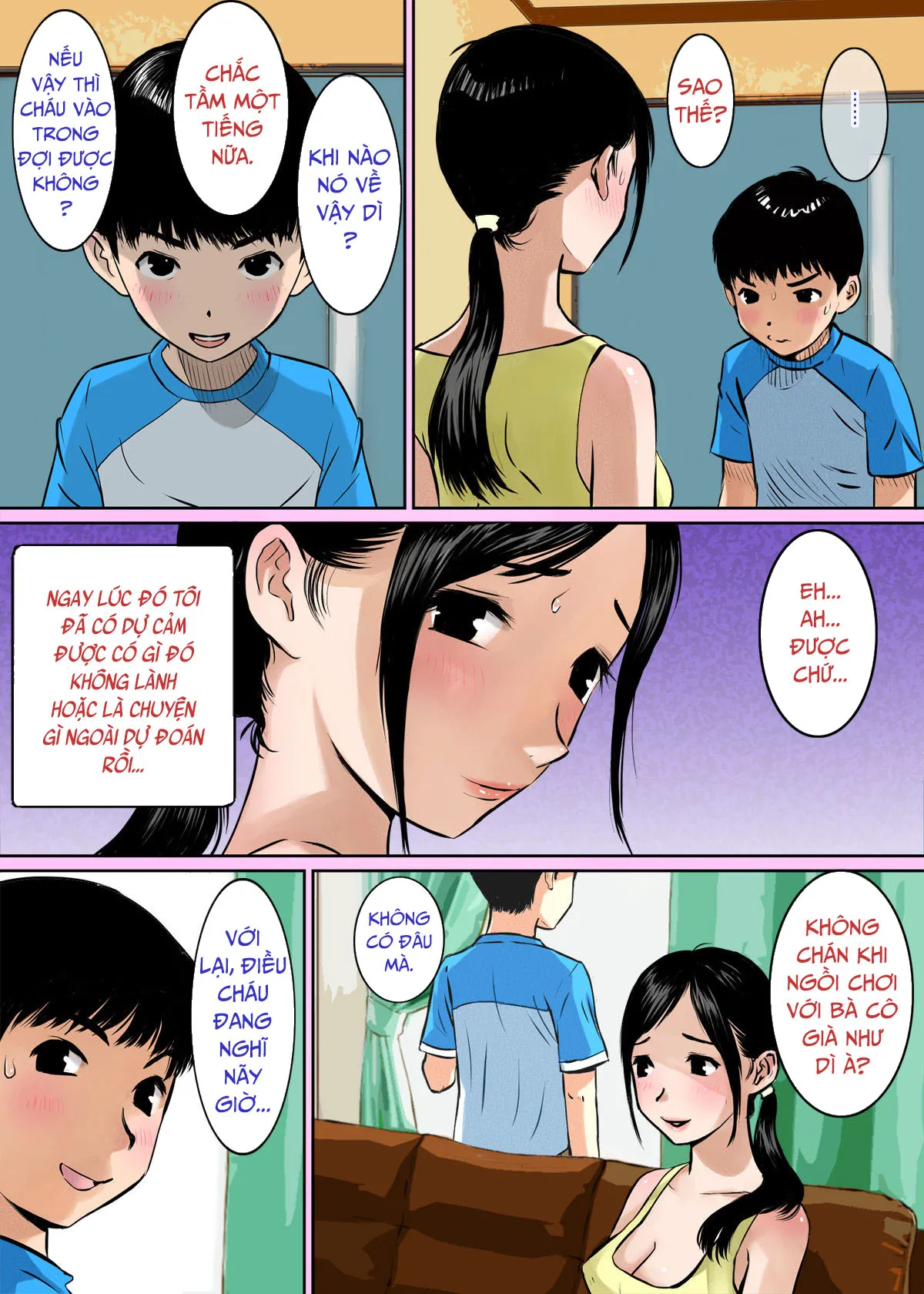HentaiVN.net - Ảnh 4 - Musuko no Shinyuu wa Oppai Seijin [My Son’s Best Friend is a Breast Maniac] - Oneshot