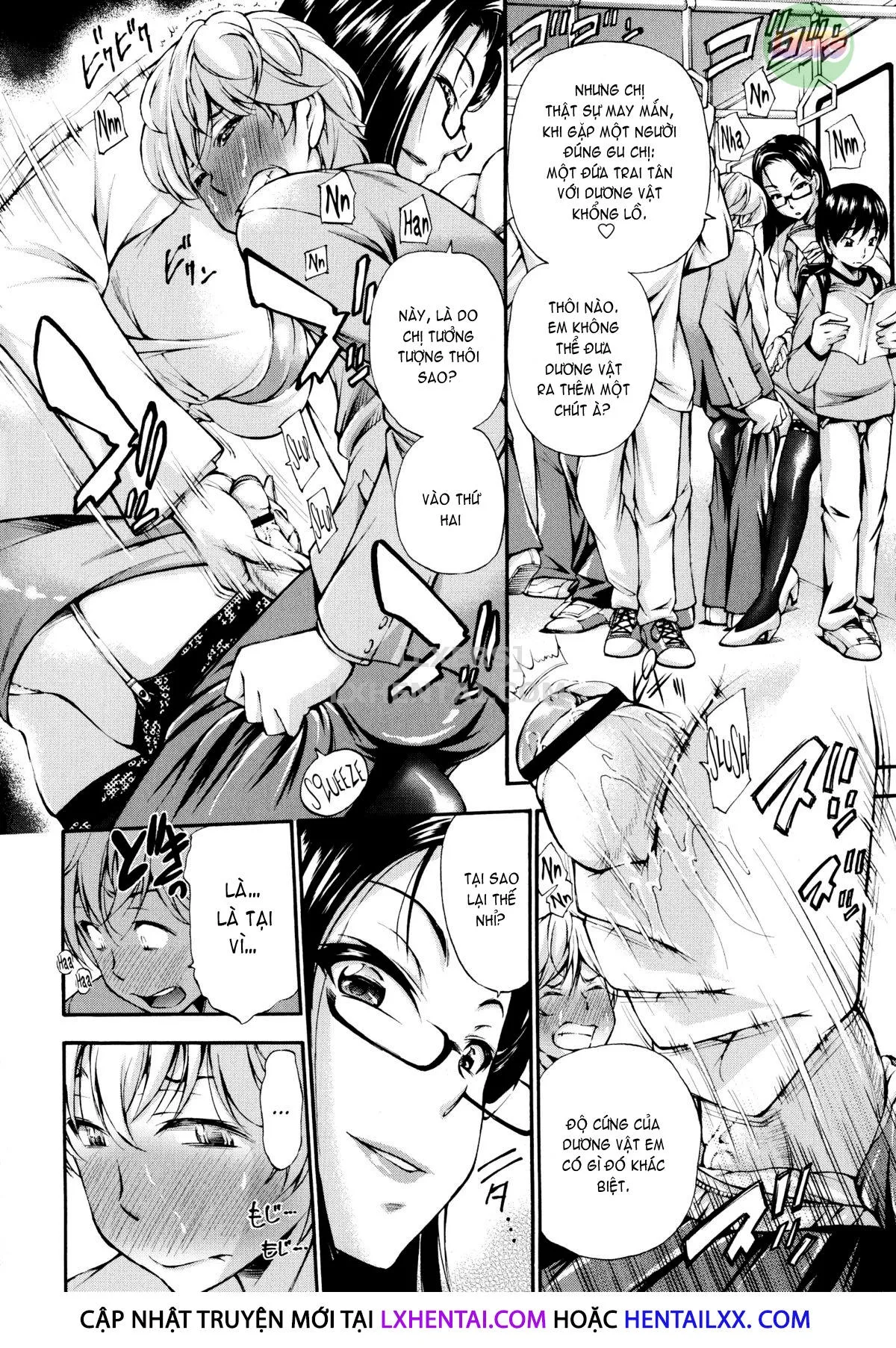 HentaiVN.net - Ảnh 7 - Houkei Nama Ijiri + Bonus Leaflet - Chap 4 - Chuyến tàu làm ta ra