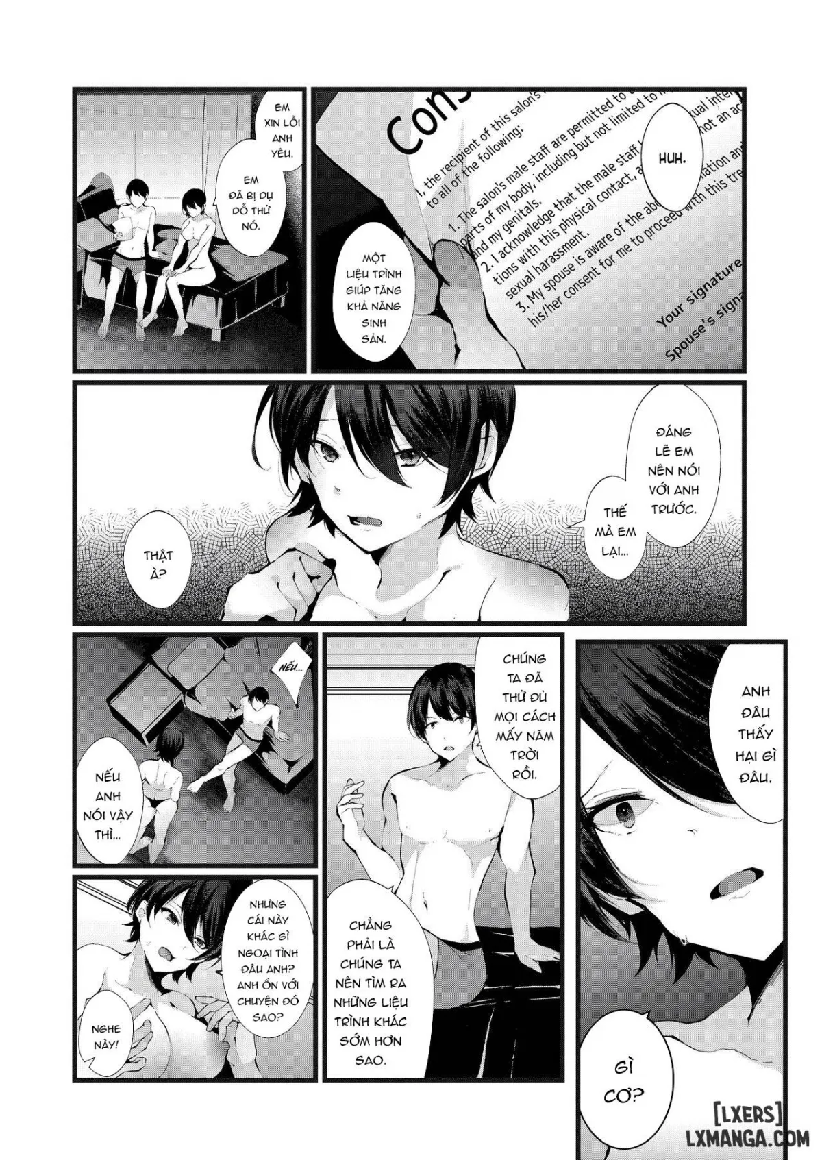 HentaiVN.net - Ảnh 15 - Kakkou No Rakuin [~Ninkatsu Kyonyuu Hitozuma Ga Biyaku Jirashi Massage Ni Kokomo Mo Karada Mo Ochiru Made~] - Oneshot - Không che