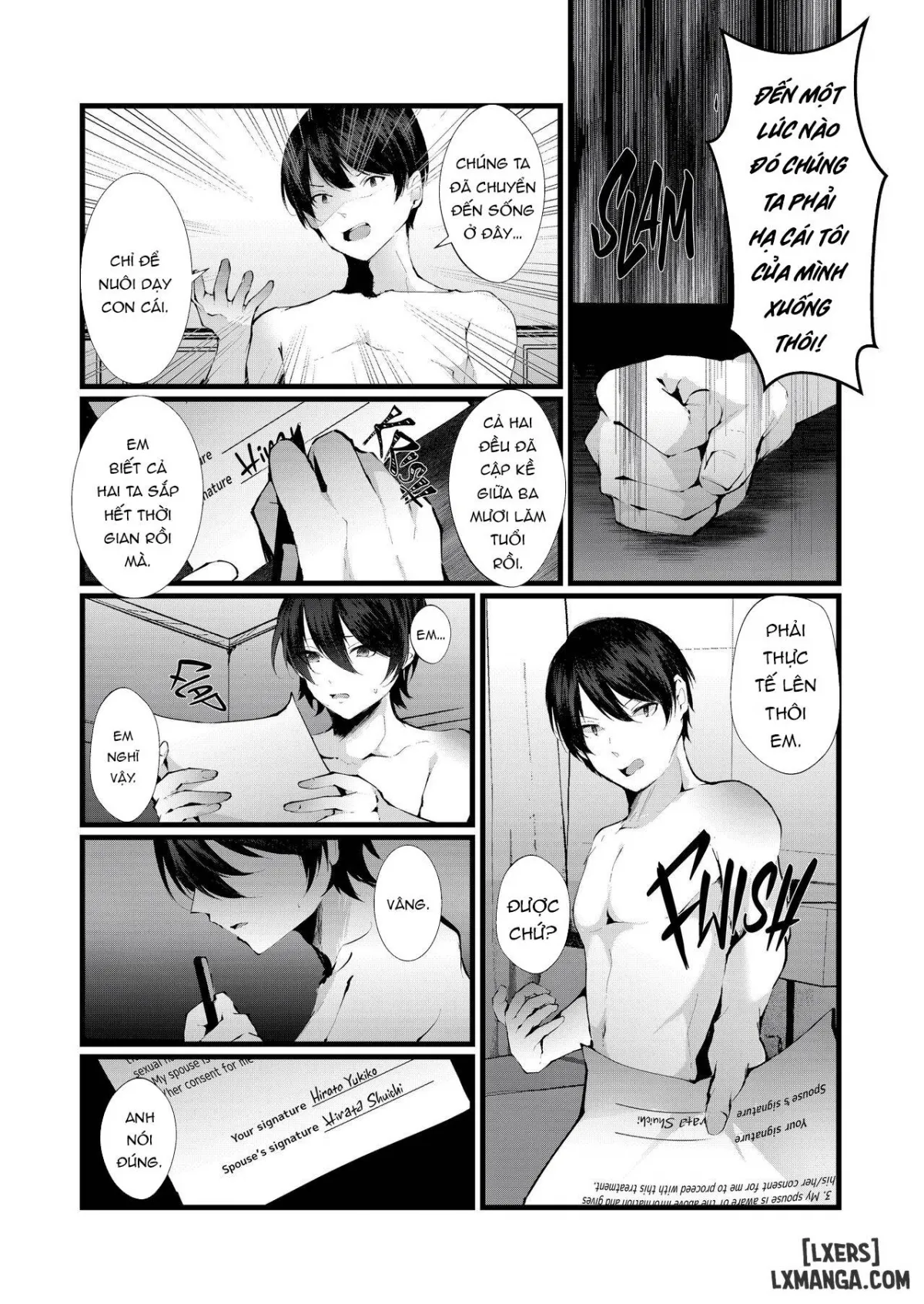 HentaiVN.net - Ảnh 16 - Kakkou No Rakuin [~Ninkatsu Kyonyuu Hitozuma Ga Biyaku Jirashi Massage Ni Kokomo Mo Karada Mo Ochiru Made~] - Oneshot - Không che