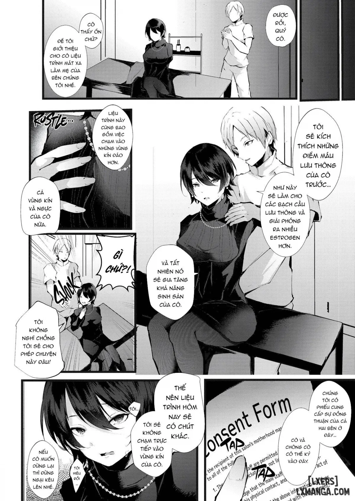 HentaiVN.net - Ảnh 5 - Kakkou No Rakuin [~Ninkatsu Kyonyuu Hitozuma Ga Biyaku Jirashi Massage Ni Kokomo Mo Karada Mo Ochiru Made~] - Oneshot - Không che