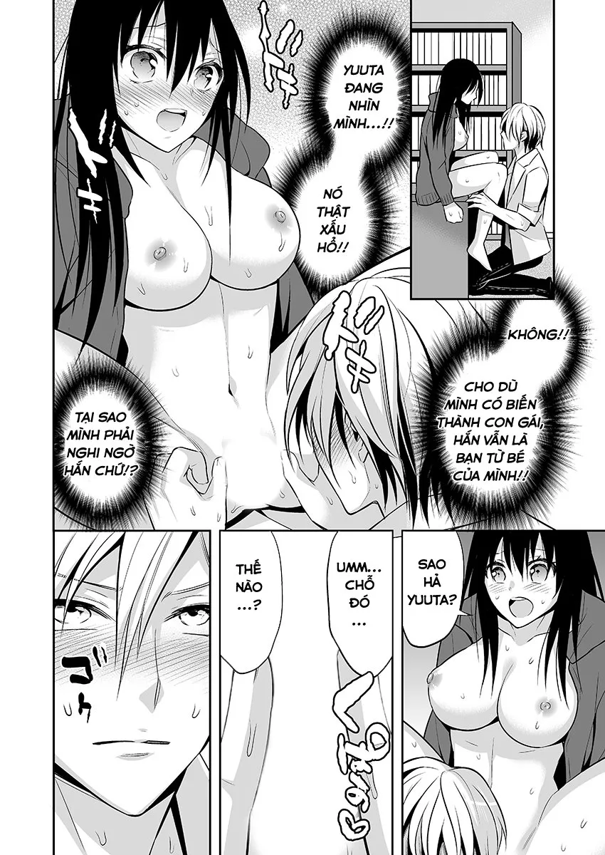 HentaiVN.net - Ảnh 14 - Đột nhiên biến thành con gái! Làm con gái khó quá đi! [Nyotaika Supple -Mesu no Kairaku o Shitte Shimatta Boku no Karada] - Chap 1