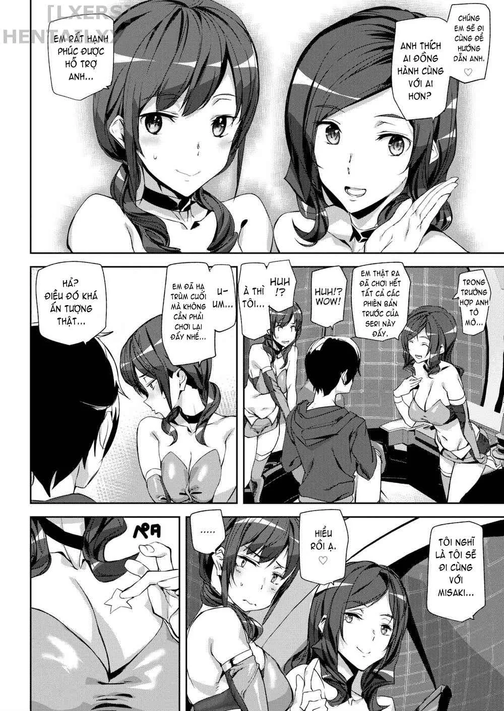 HentaiVN.net - Ảnh 5 - Honey Service (Trọn bộ) [SHOW me MATCH!; Bet the Bunny; Minamida Lips Clinic; Relaxation Flight; Precious Memory; Cheers All Right; Mis(s)chief; Misschief; Miss chief; My Alarm Clock; Summer Ride] - Chap 1: SHOW me MATCH!