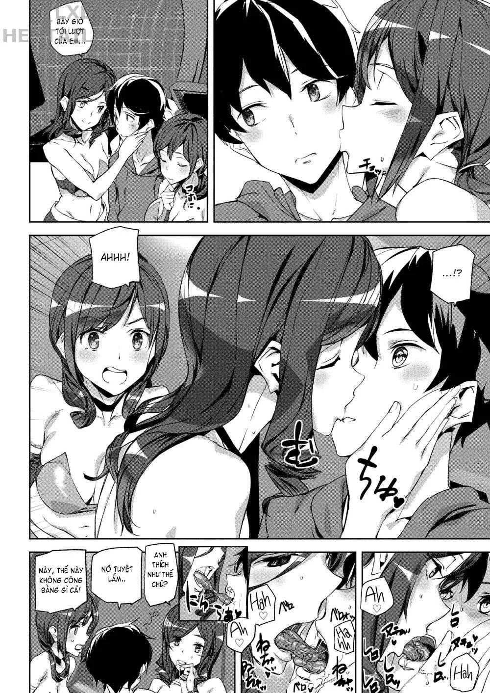 HentaiVN.net - Ảnh 9 - Honey Service (Trọn bộ) [SHOW me MATCH!; Bet the Bunny; Minamida Lips Clinic; Relaxation Flight; Precious Memory; Cheers All Right; Mis(s)chief; Misschief; Miss chief; My Alarm Clock; Summer Ride] - Chap 1: SHOW me MATCH!