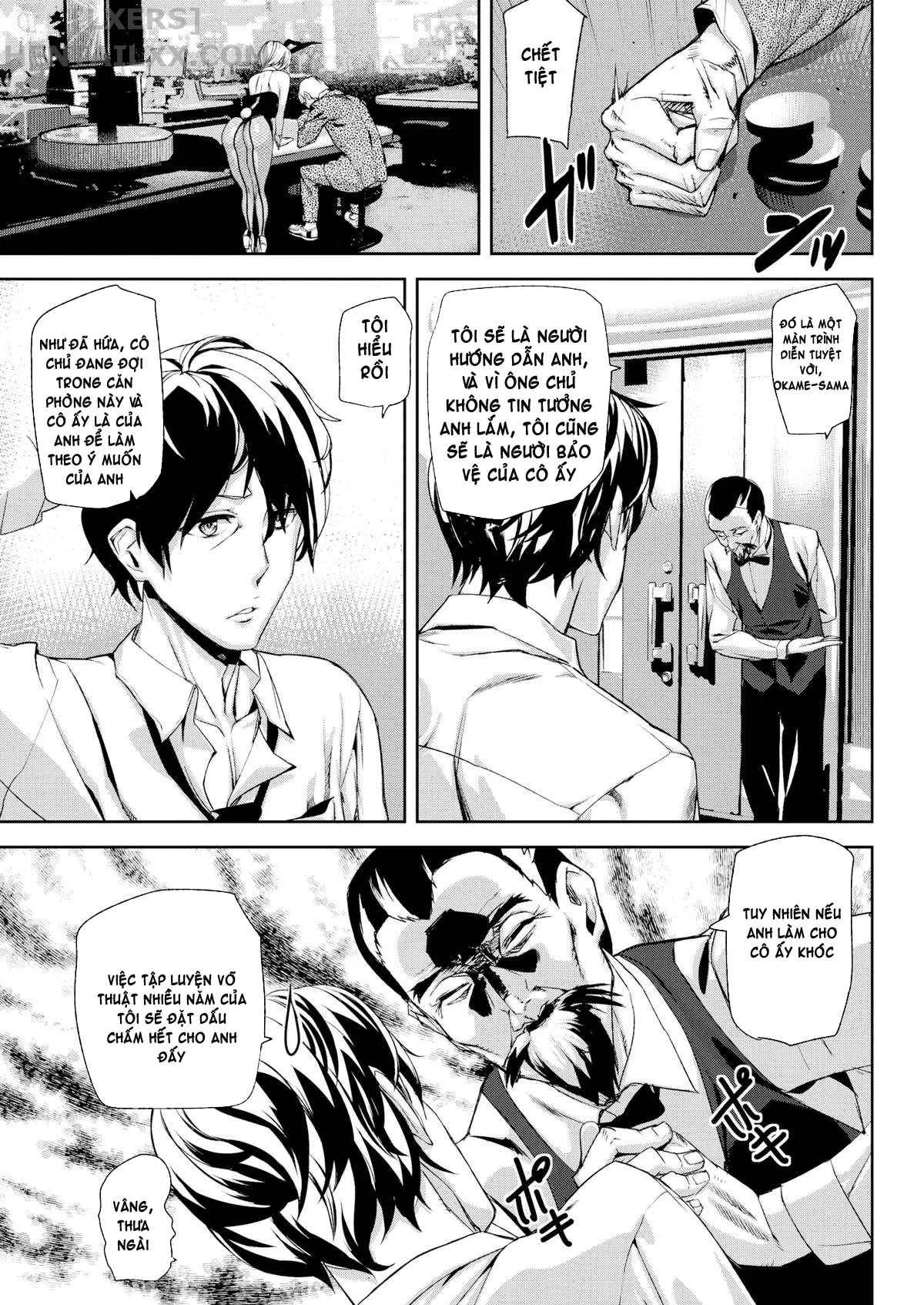 HentaiVN.net - Ảnh 4 - Honey Service (Trọn bộ) [SHOW me MATCH!; Bet the Bunny; Minamida Lips Clinic; Relaxation Flight; Precious Memory; Cheers All Right; Mis(s)chief; Misschief; Miss chief; My Alarm Clock; Summer Ride] - Chap 3: Bet the Bunny