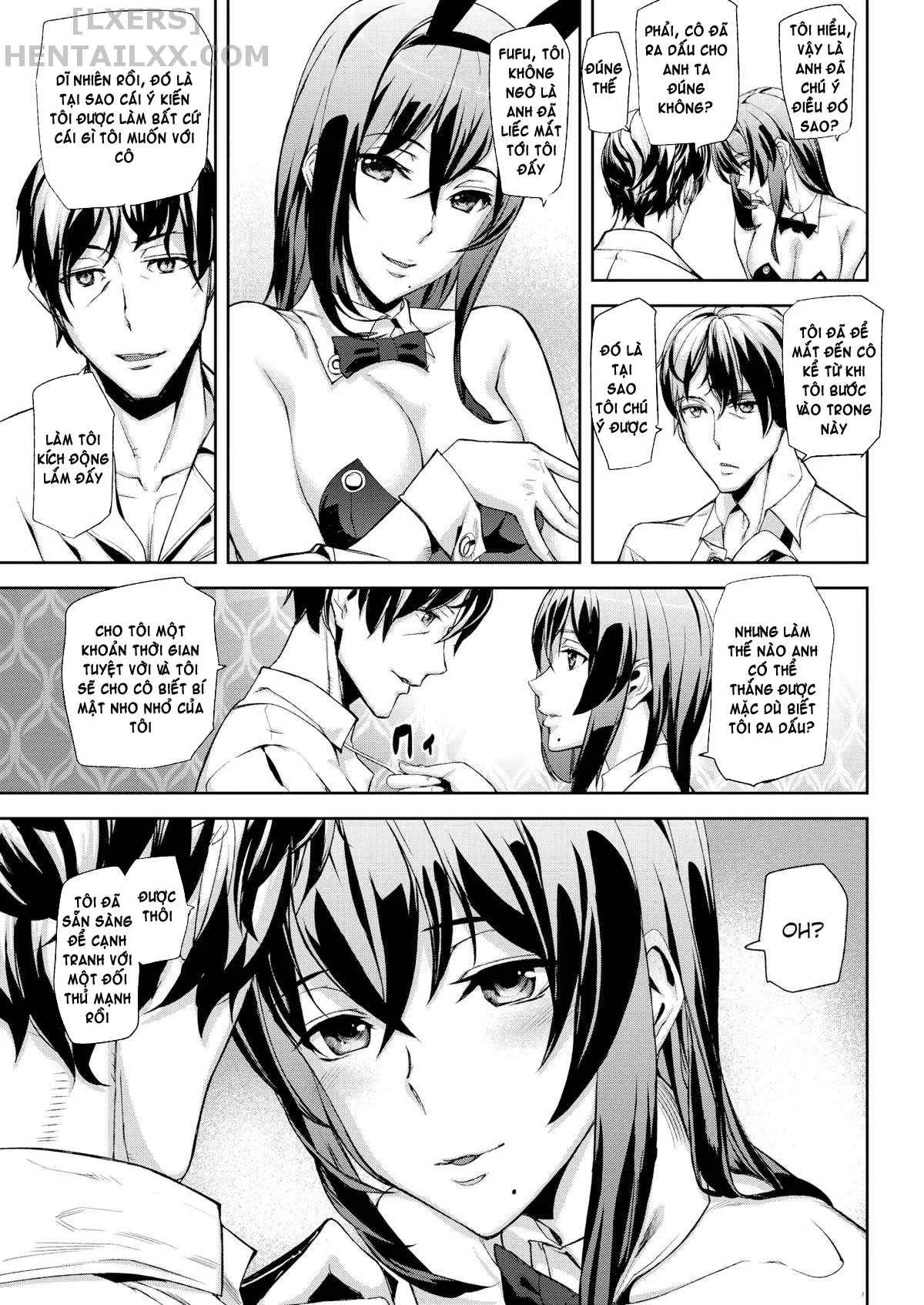 HentaiVN.net - Ảnh 6 - Honey Service (Trọn bộ) [SHOW me MATCH!; Bet the Bunny; Minamida Lips Clinic; Relaxation Flight; Precious Memory; Cheers All Right; Mis(s)chief; Misschief; Miss chief; My Alarm Clock; Summer Ride] - Chap 3: Bet the Bunny