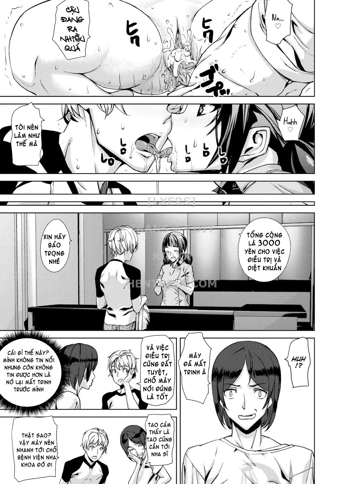 HentaiVN.net - Ảnh 20 - Honey Service (Trọn bộ) [SHOW me MATCH!; Bet the Bunny; Minamida Lips Clinic; Relaxation Flight; Precious Memory; Cheers All Right; Mis(s)chief; Misschief; Miss chief; My Alarm Clock; Summer Ride] - Chap 4: Minamida Lips Clinic