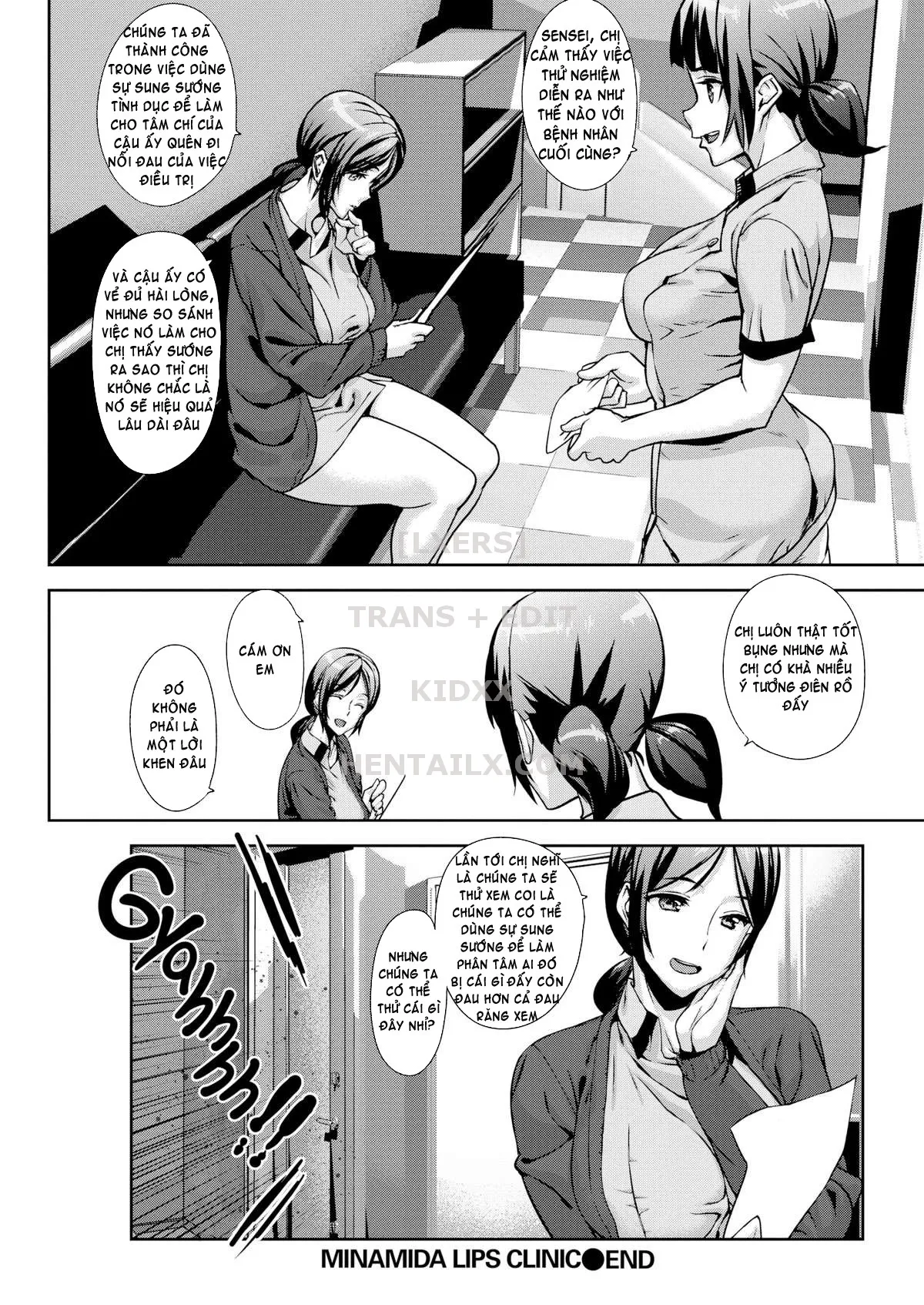 HentaiVN.net - Ảnh 21 - Honey Service (Trọn bộ) [SHOW me MATCH!; Bet the Bunny; Minamida Lips Clinic; Relaxation Flight; Precious Memory; Cheers All Right; Mis(s)chief; Misschief; Miss chief; My Alarm Clock; Summer Ride] - Chap 4: Minamida Lips Clinic