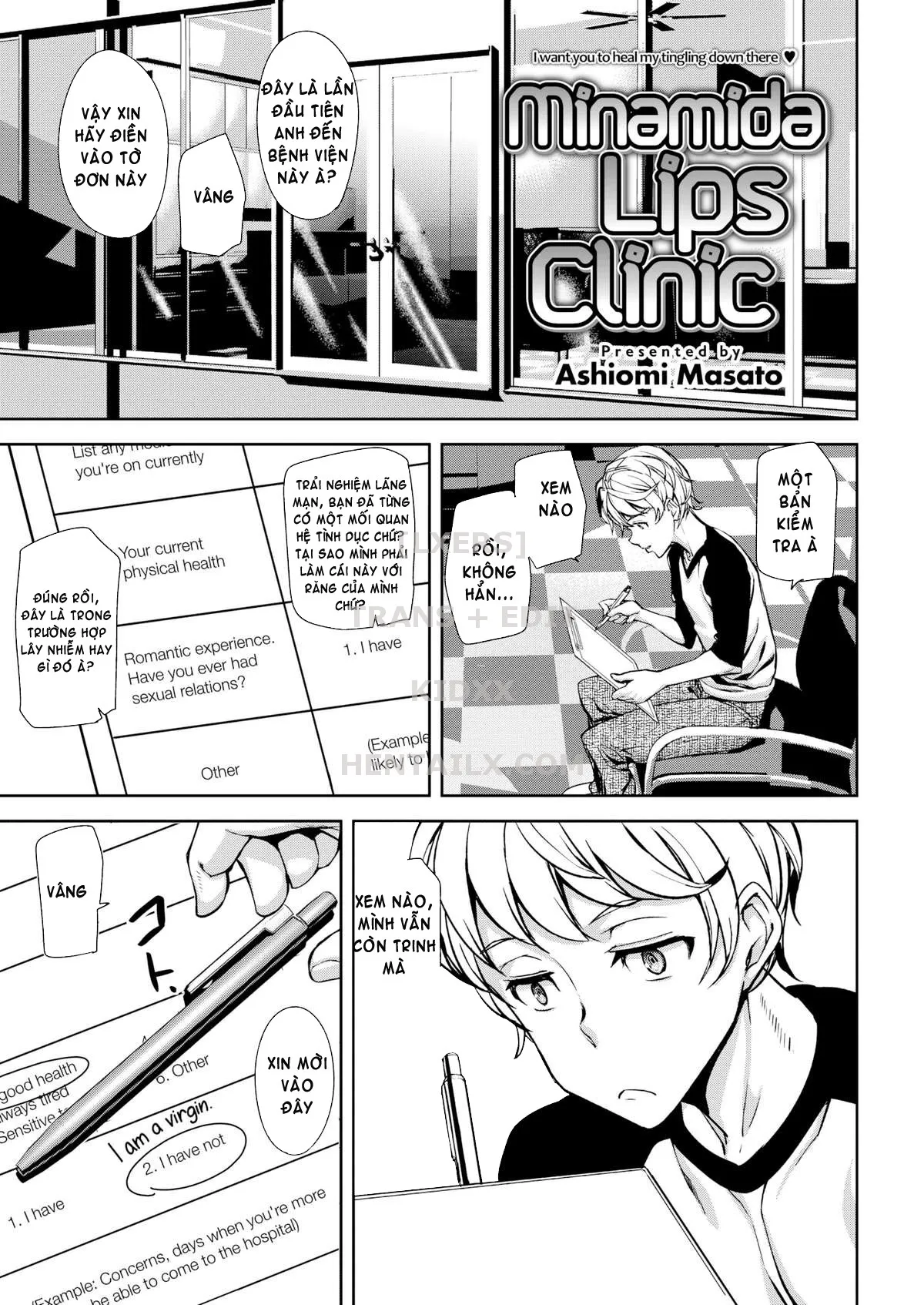 HentaiVN.net - Ảnh 4 - Honey Service (Trọn bộ) [SHOW me MATCH!; Bet the Bunny; Minamida Lips Clinic; Relaxation Flight; Precious Memory; Cheers All Right; Mis(s)chief; Misschief; Miss chief; My Alarm Clock; Summer Ride] - Chap 4: Minamida Lips Clinic