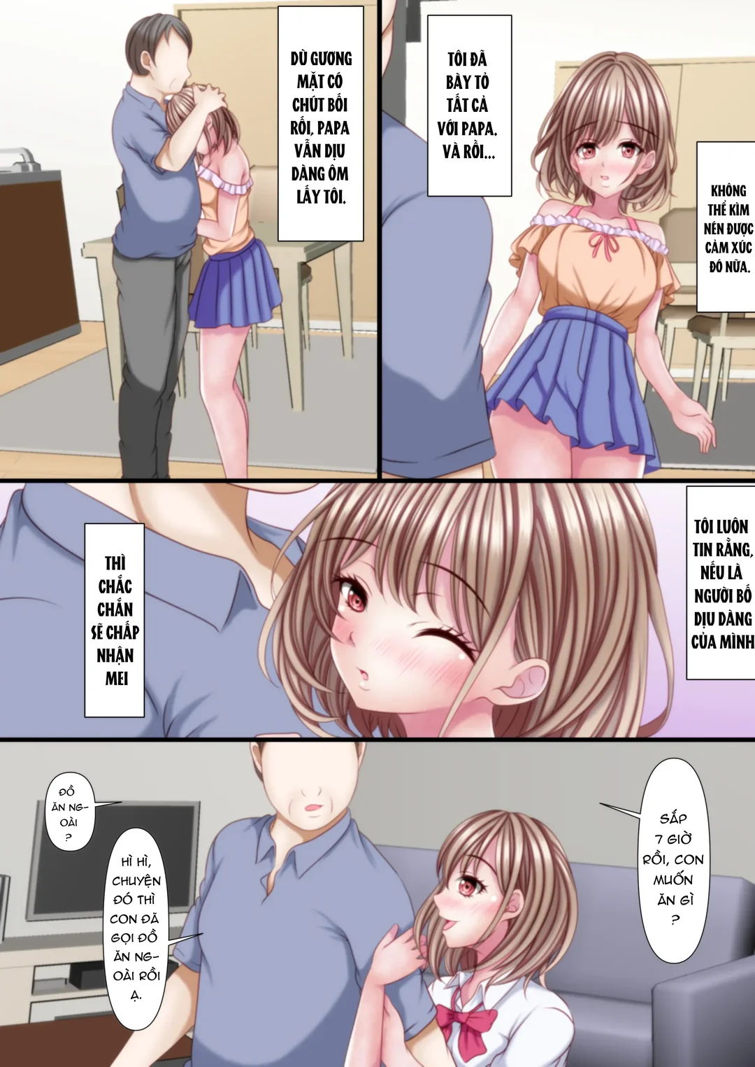 HentaiVN.net - Ảnh 5 - Cô con gái yêu thương bố hết mực - Oneshot