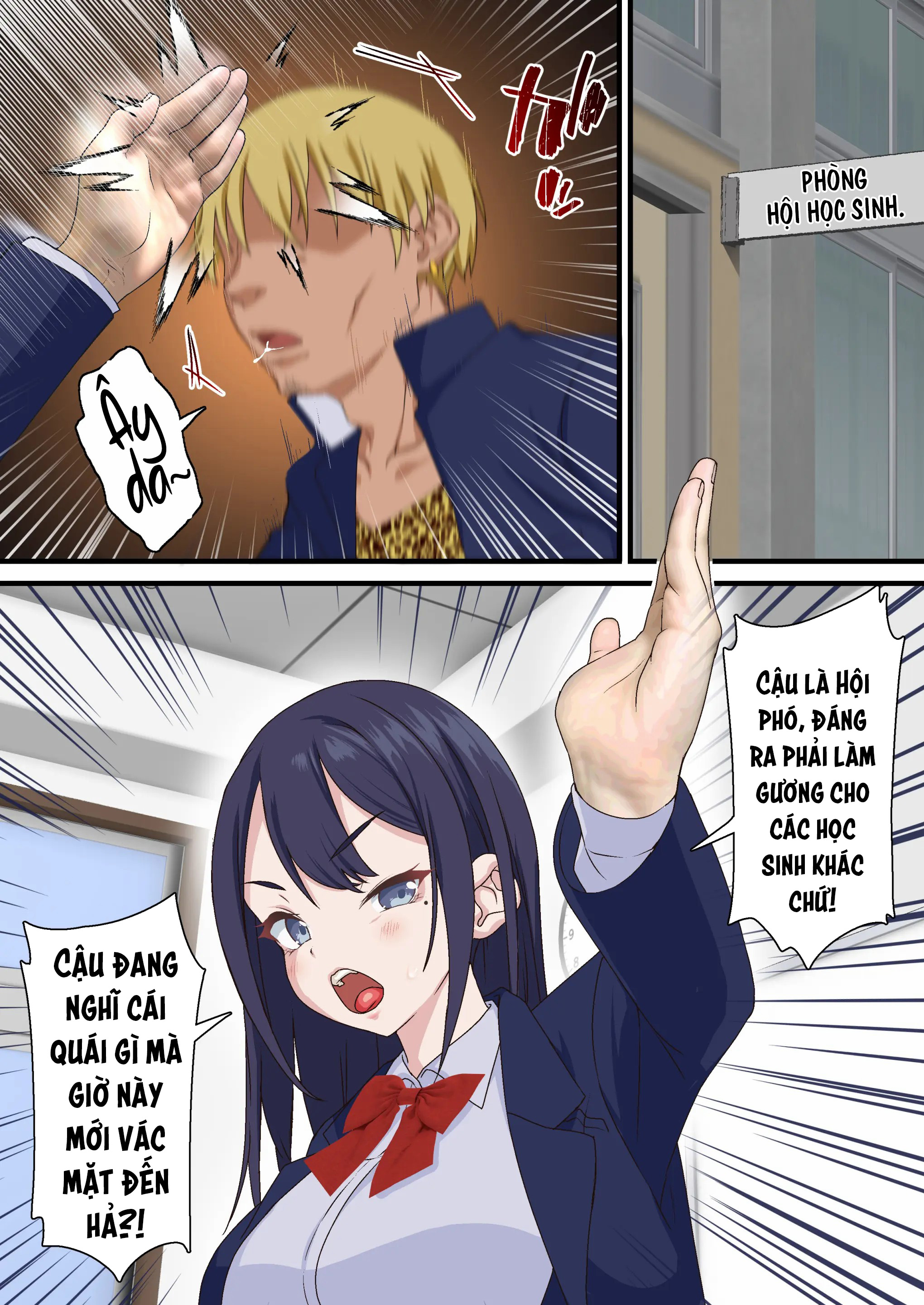 HentaiVN.net - Ảnh 8 - Saimin Charao to Netorare Seitokai NTR - Tình cảm học đường
