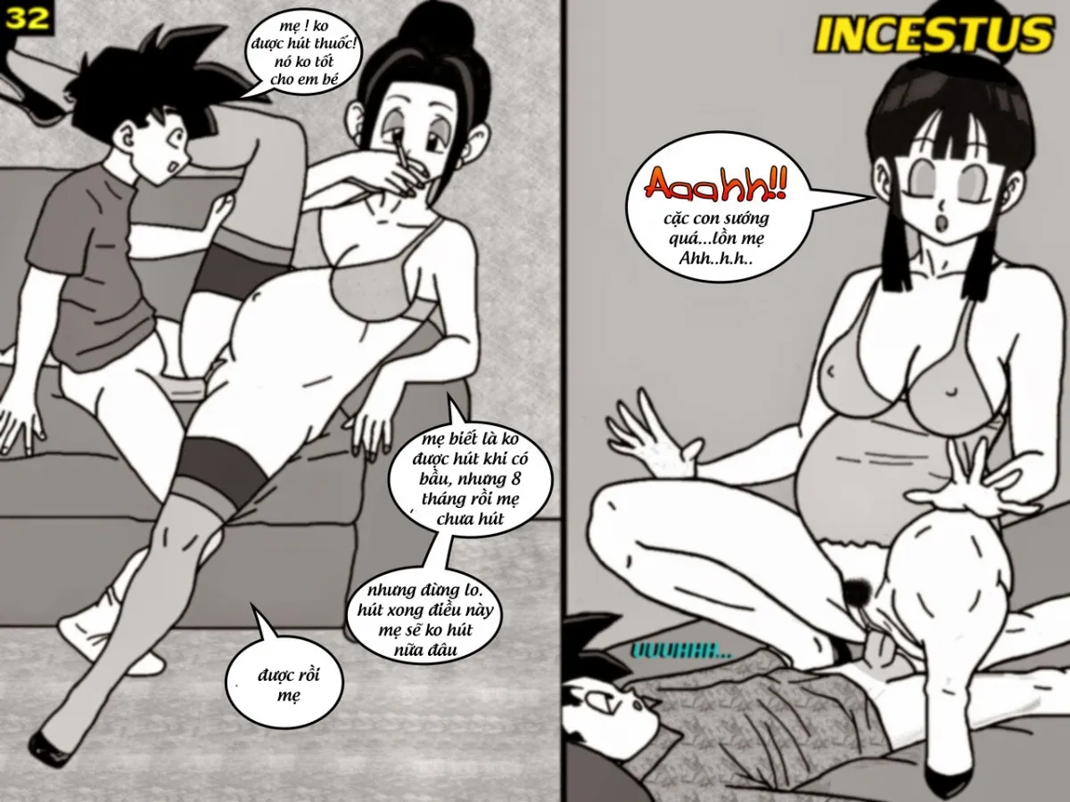 HentaiVN.net - Ảnh 32 - Mama's Boy (Dragon Ball) - Chap 1