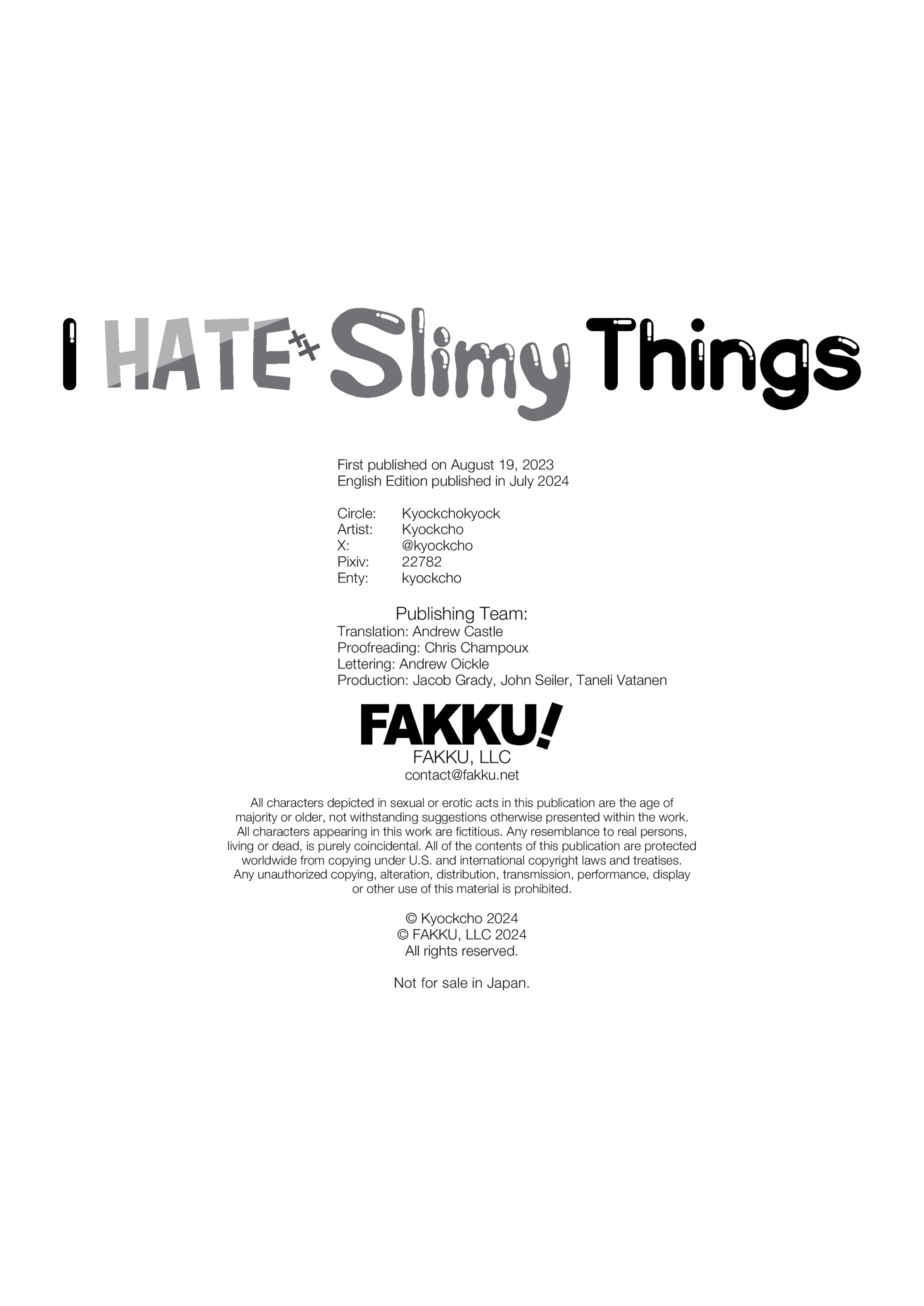 HentaiVN.net - Ảnh 25 - I Hate Slimy Things - Oneshot