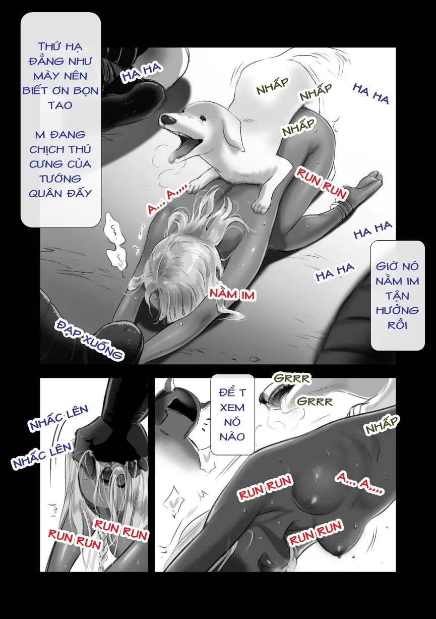 HentaiVN.net - Ảnh 10 - Cô gái phục vụ lính để nuôi em nhỏ [Juukan-chan] - Chap 1: Vào trại