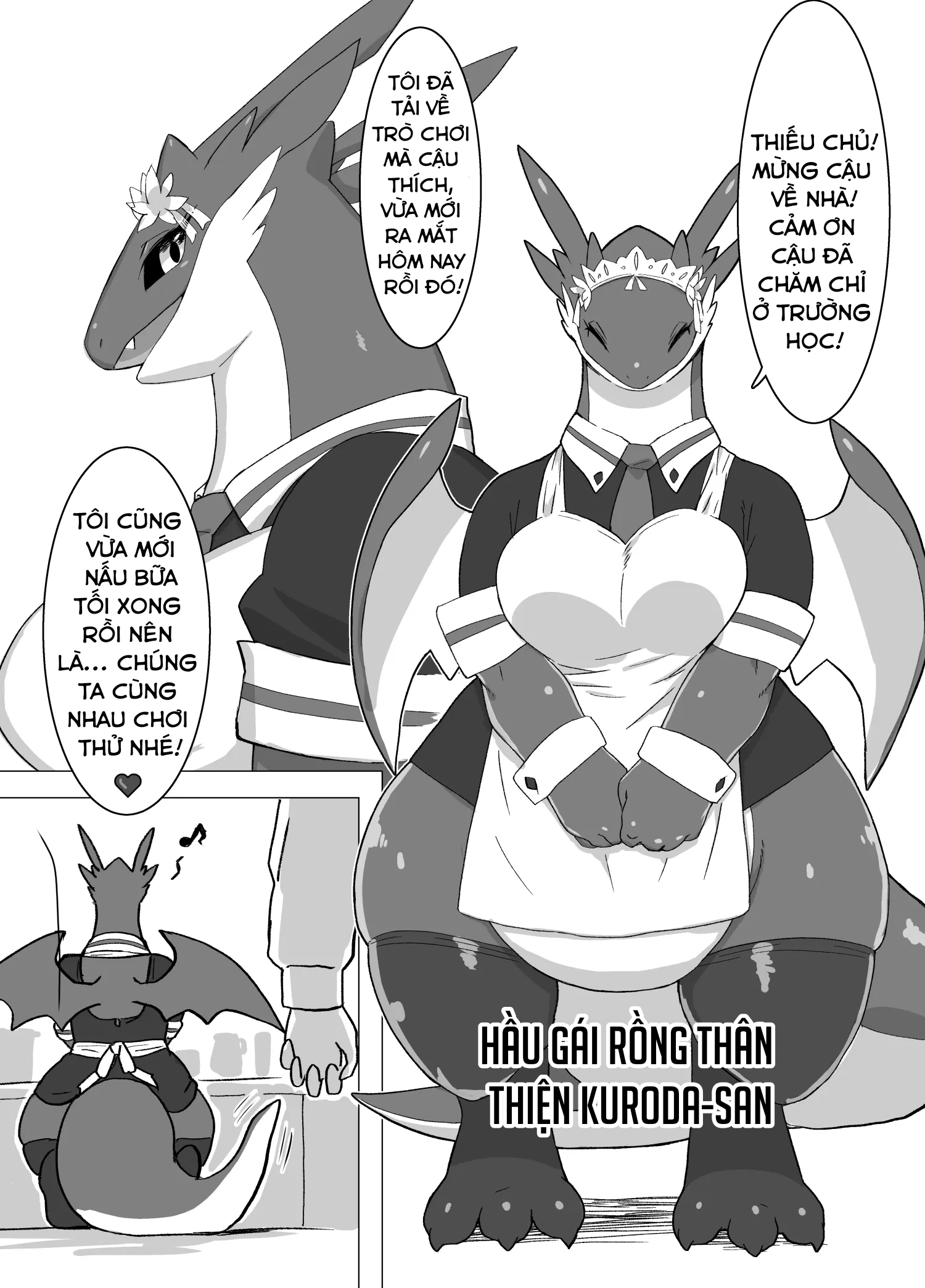 HentaiVN.net - Ảnh 4 - THE LUSTY DRAGON MAID - Phần 1