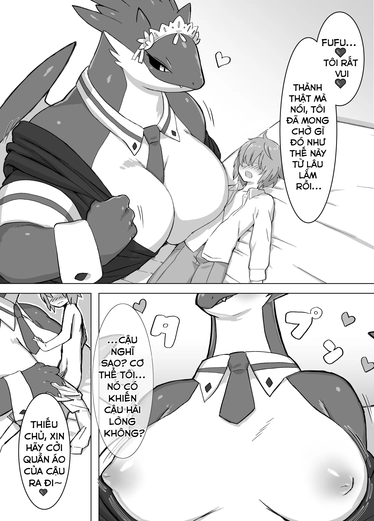 HentaiVN.net - Ảnh 8 - THE LUSTY DRAGON MAID - Phần 1