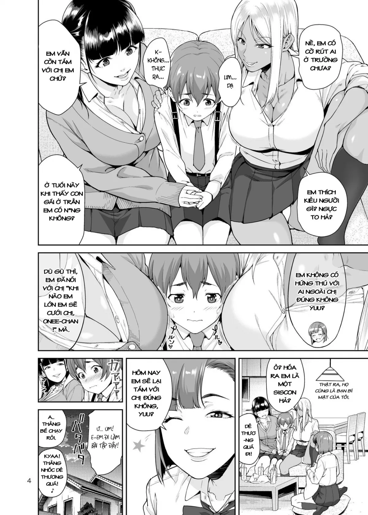 HentaiVN.net - Ảnh 4 - Ba Chị Rất Thích Làm Tình Với Em!!! [Sister Complex] - Oneshot