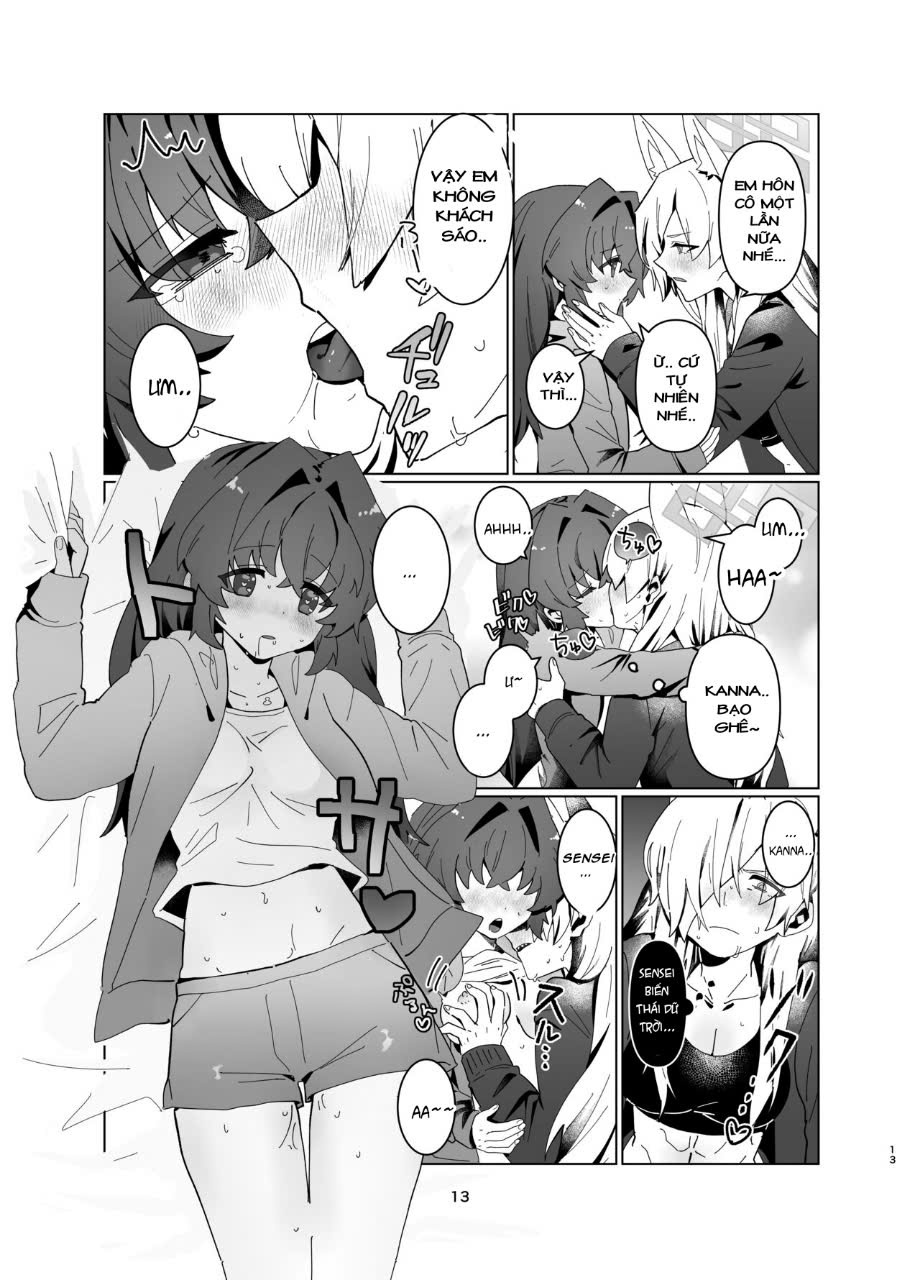 HentaiVN.net - Ảnh 10 - Tổng hợp "sếch" yuri BLUE ARCHIVE - sensei x kanna (futa)