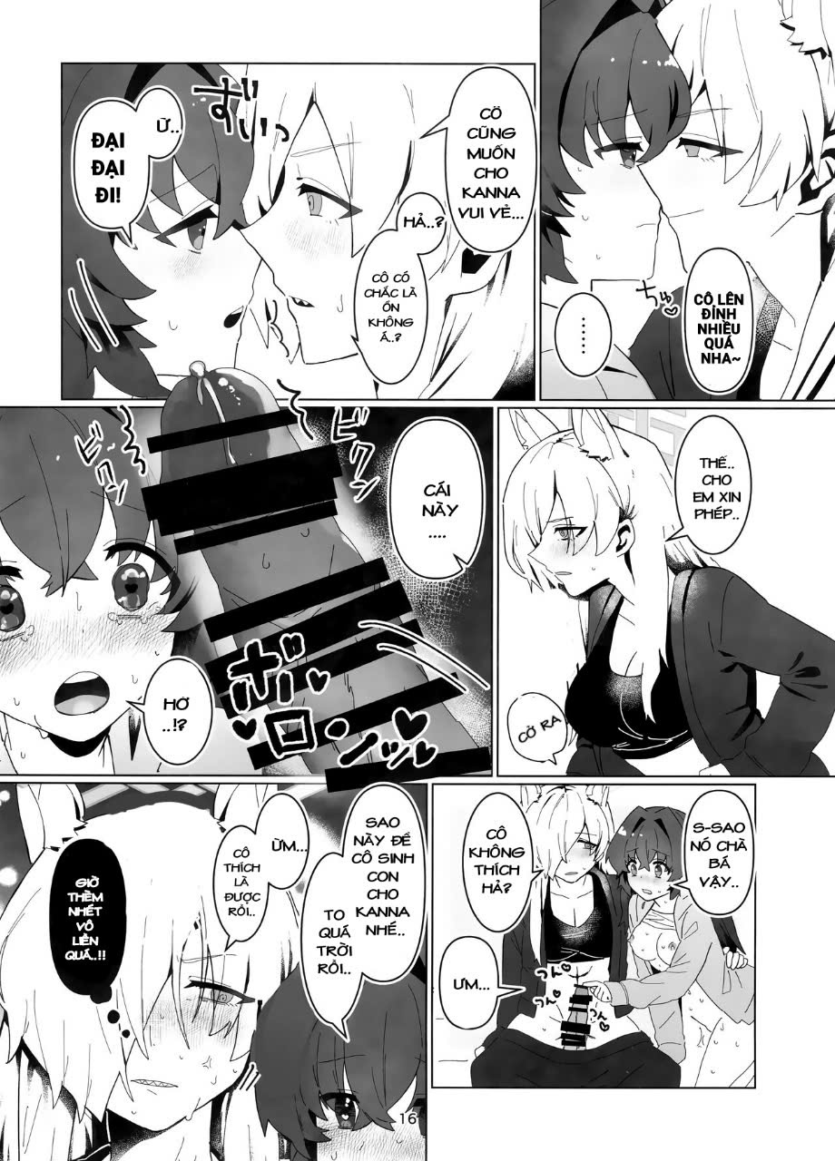 HentaiVN.net - Ảnh 13 - Tổng hợp "sếch" yuri BLUE ARCHIVE - sensei x kanna (futa)