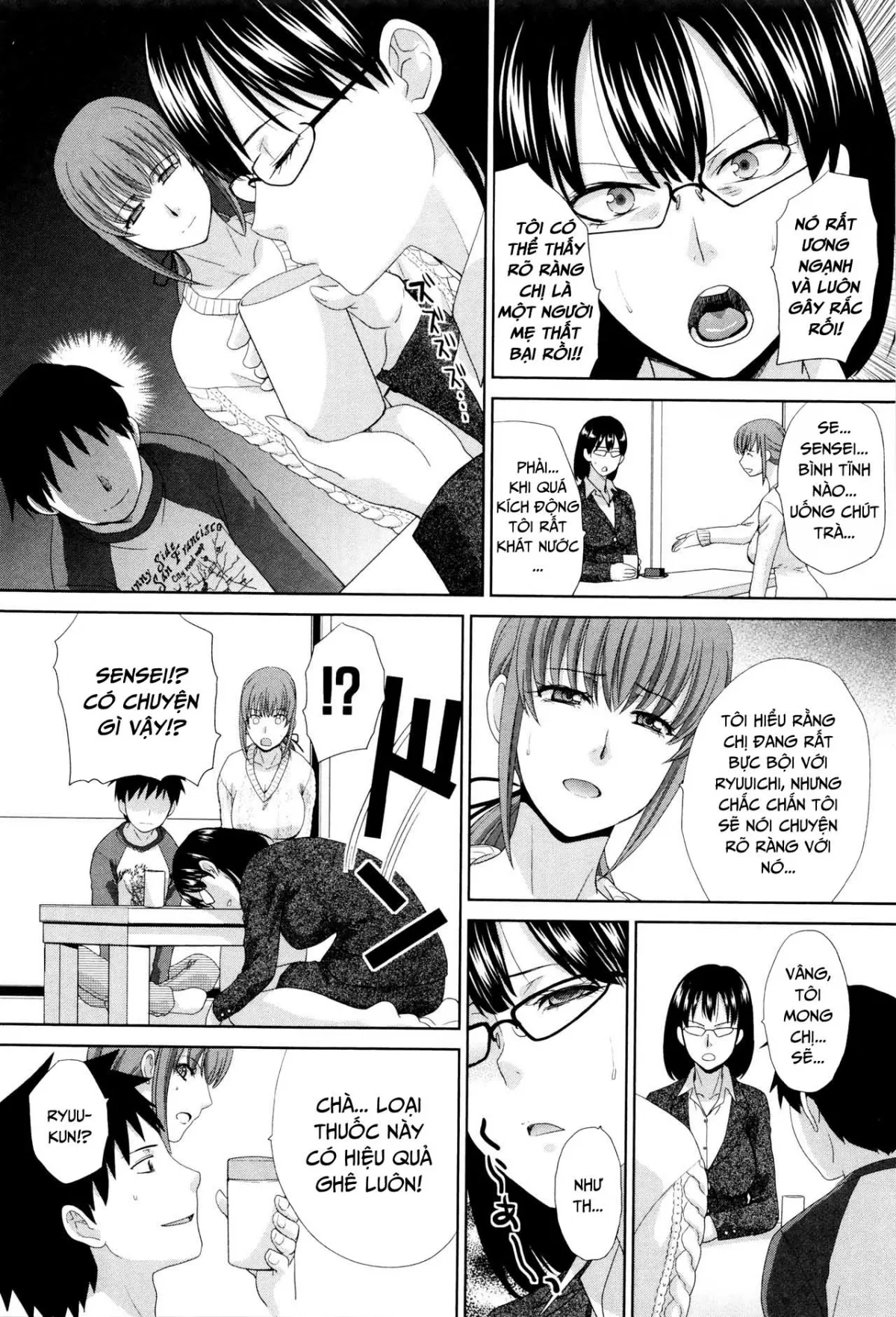 HentaiVN.net - Ảnh 10 - Địt cả mẹ lẫn cô giáo bằng con cặc chà bá [Hankouki (Kazoku Soukanzu); Kazoku Soukanzu] - Oneshot cực ngọt - Art Mặn