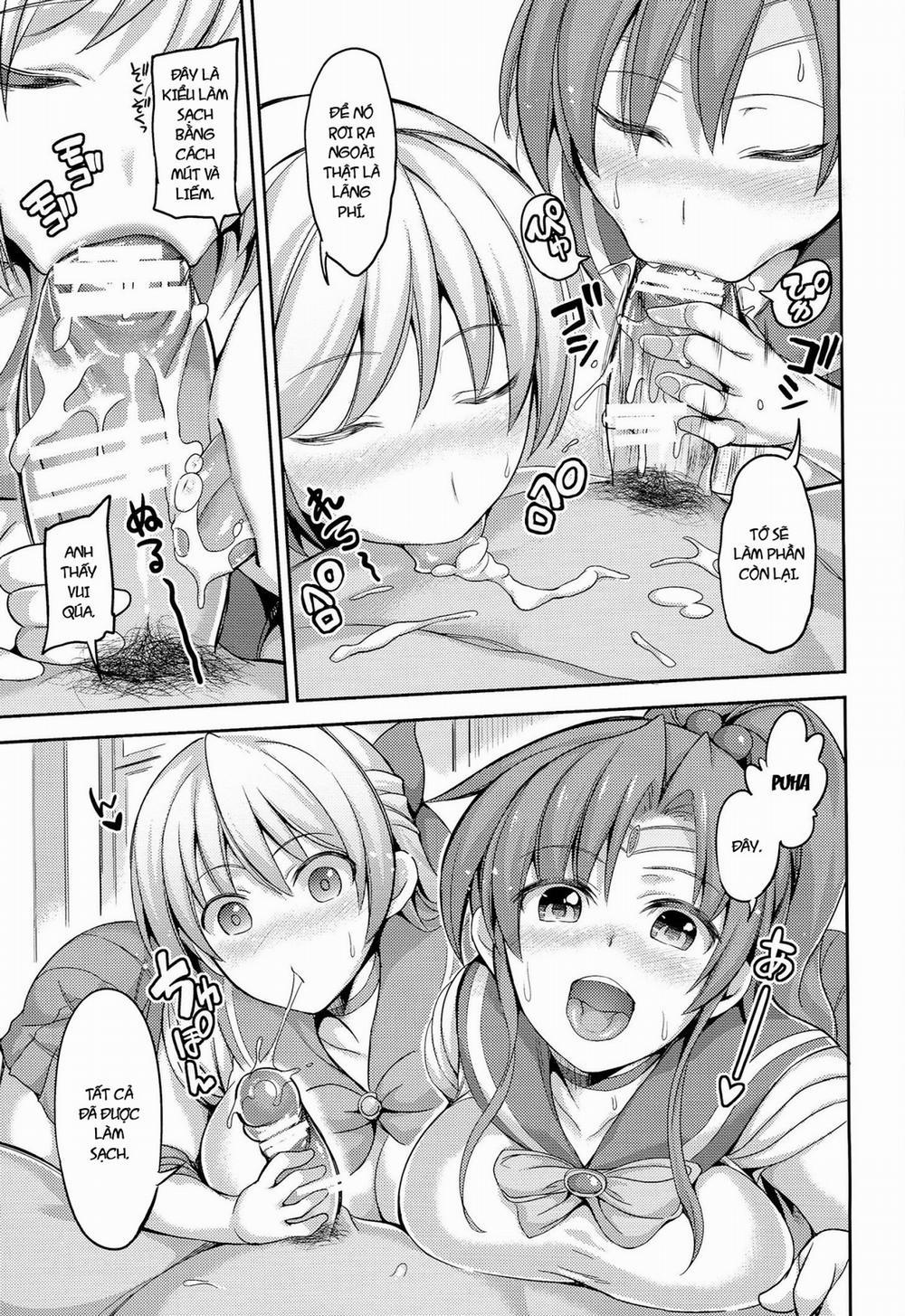 HentaiVN.net - Ảnh 10 - Fuuzoku Kinsei To Renai Mokusei 2 (Sailor Moon) [Call Girl Venus And Girlfriend Jupiter 2] - Oneshot
