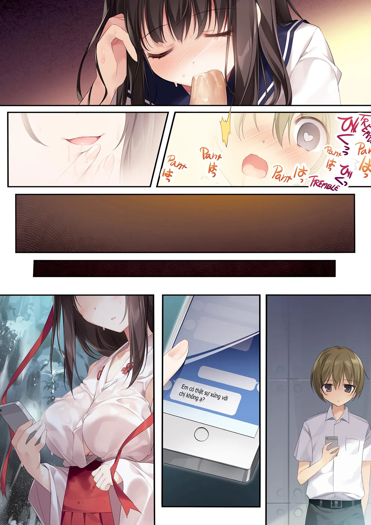 HentaiVN.net - Ảnh 21 - Chị vu nữ trong trắng siêu dâm (nguyên tác) [Pure Slut Miko Sempai; Seiso Bitch na Miko Sempai; 清楚ビッチな巫女先輩] - Ch. 1. Miko-sempai