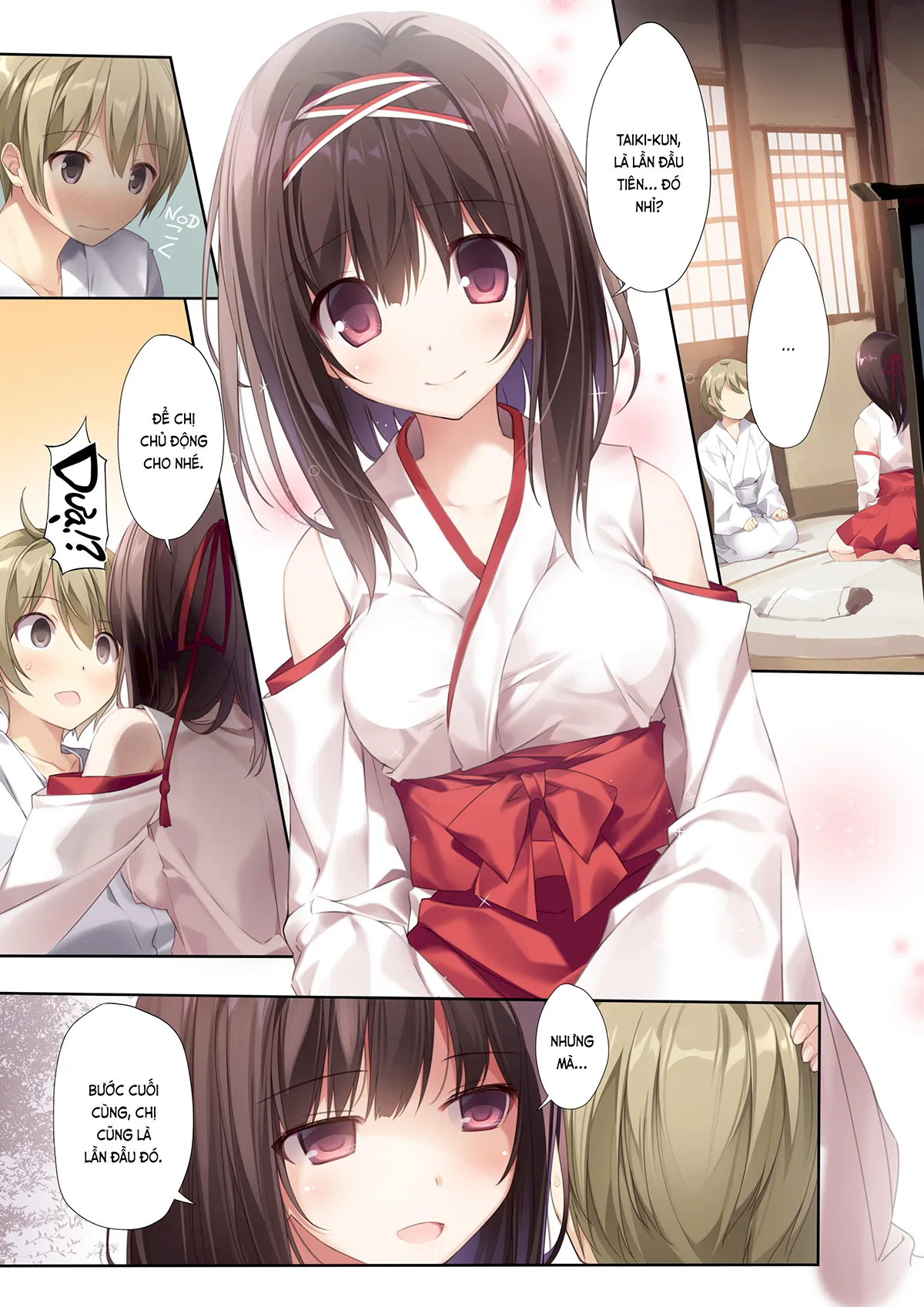 HentaiVN.net - Ảnh 3 - Chị vu nữ trong trắng siêu dâm (nguyên tác) [Pure Slut Miko Sempai; Seiso Bitch na Miko Sempai; 清楚ビッチな巫女先輩] - Ch. 1. Miko-sempai