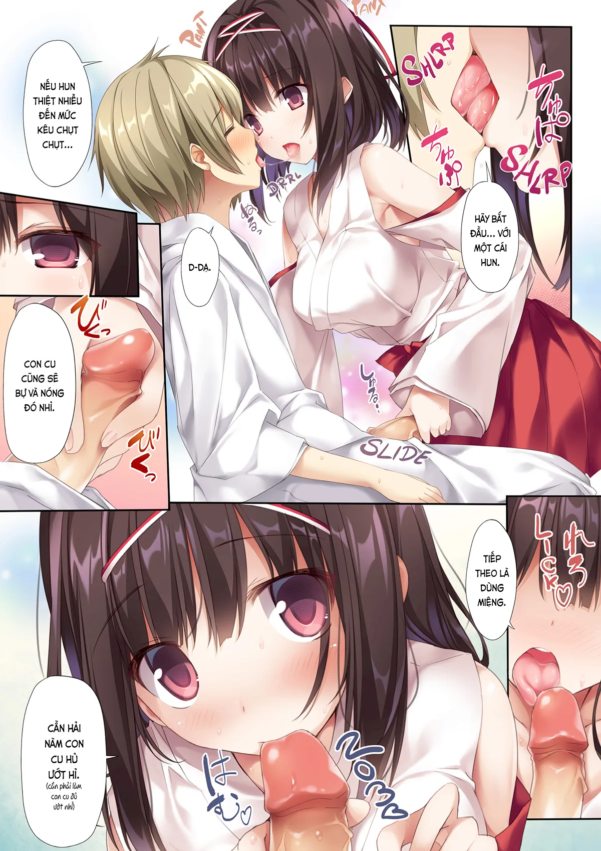 HentaiVN.net - Ảnh 4 - Chị vu nữ trong trắng siêu dâm (nguyên tác) [Pure Slut Miko Sempai; Seiso Bitch na Miko Sempai; 清楚ビッチな巫女先輩] - Ch. 1. Miko-sempai